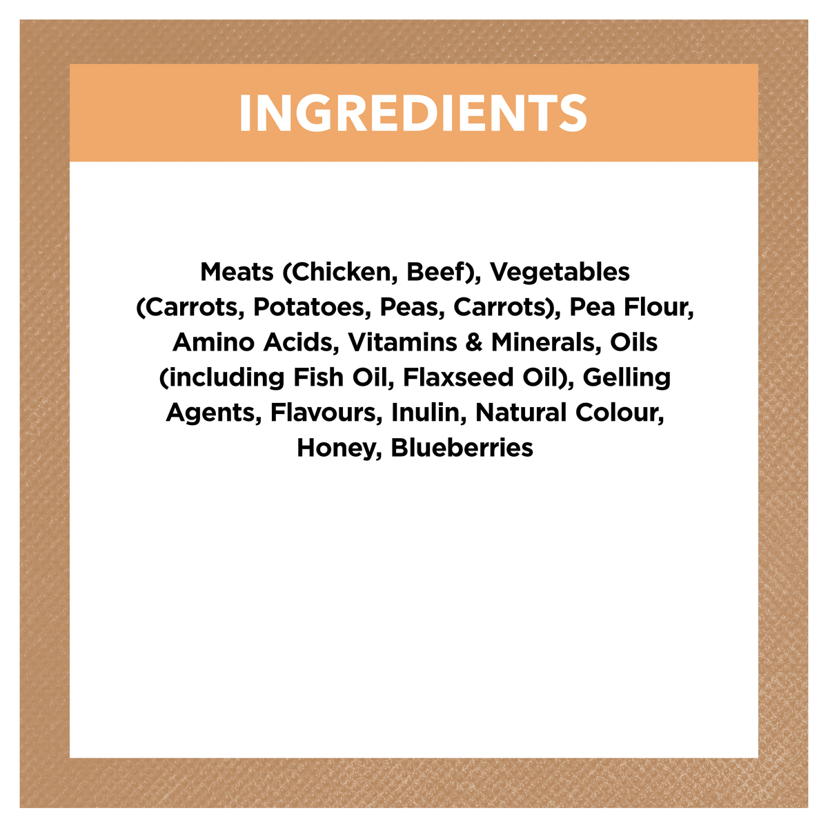 Ivory Coat Grain Free Chicken Stew puppy ingredients panel