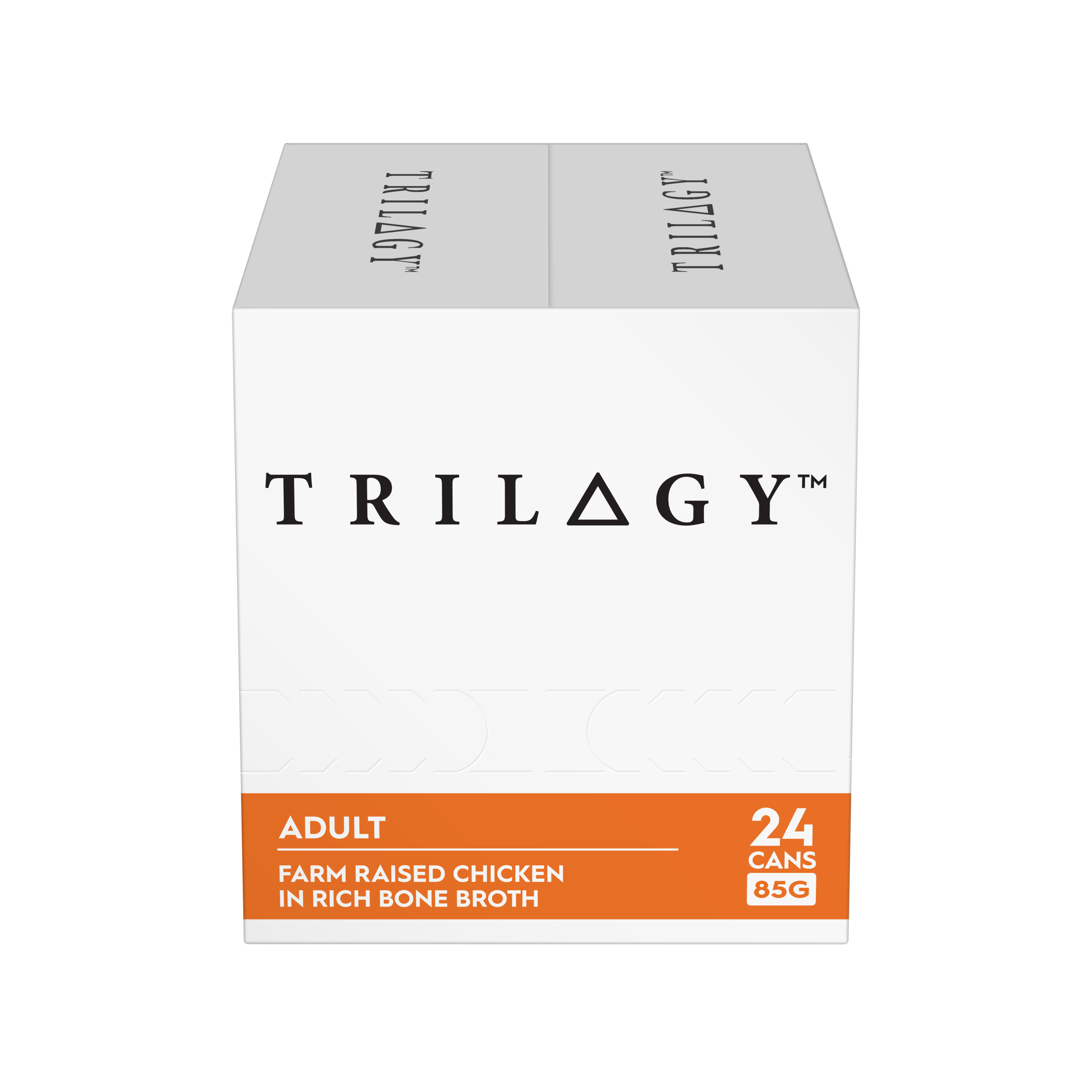 Trilogy Wet Adult Cat Food Farm Raised Chicken in Rich Bone Broth front of pack