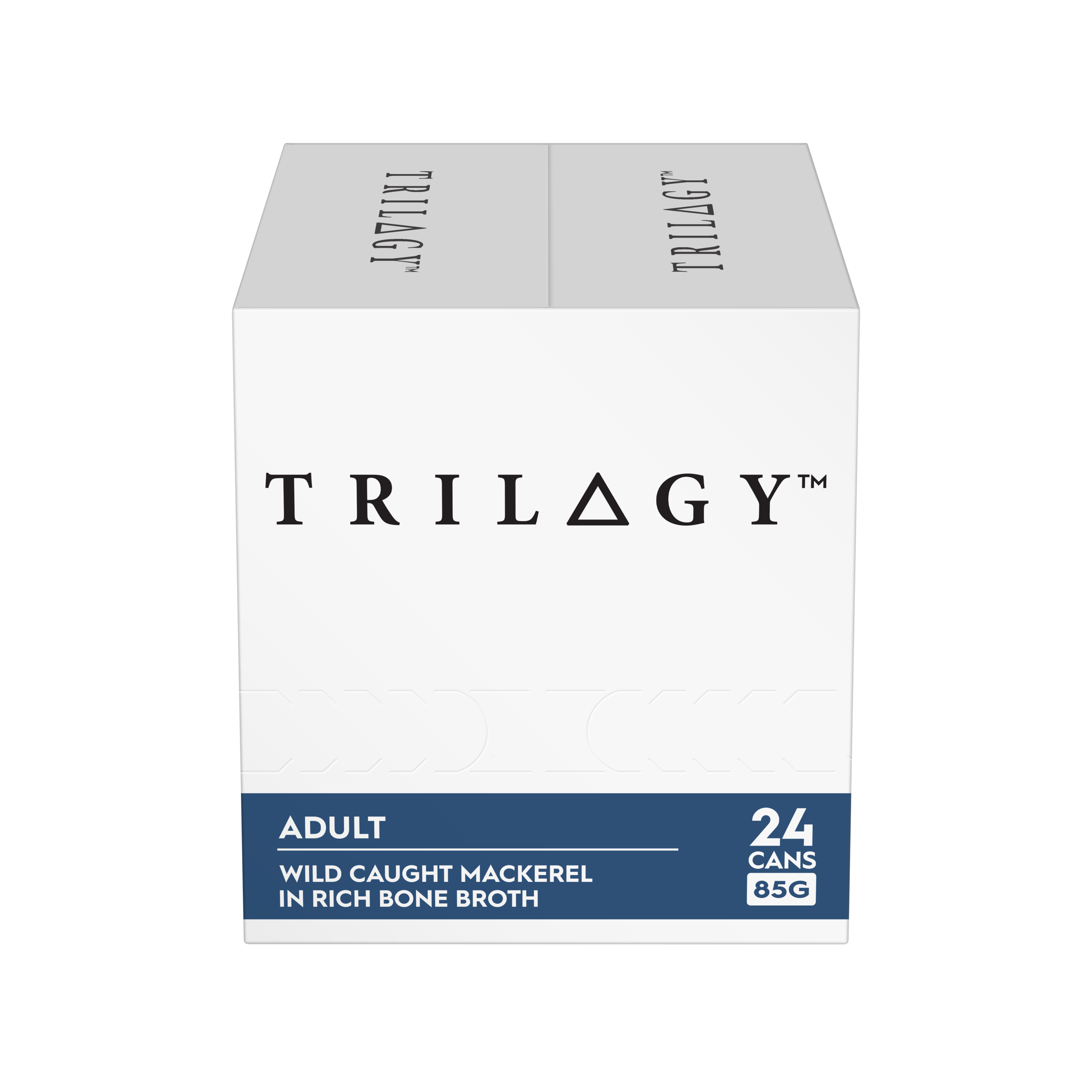 Trilogy Wet Adult Cat Food Wild Caught Mackerel in Rich Bone Broth front of pack