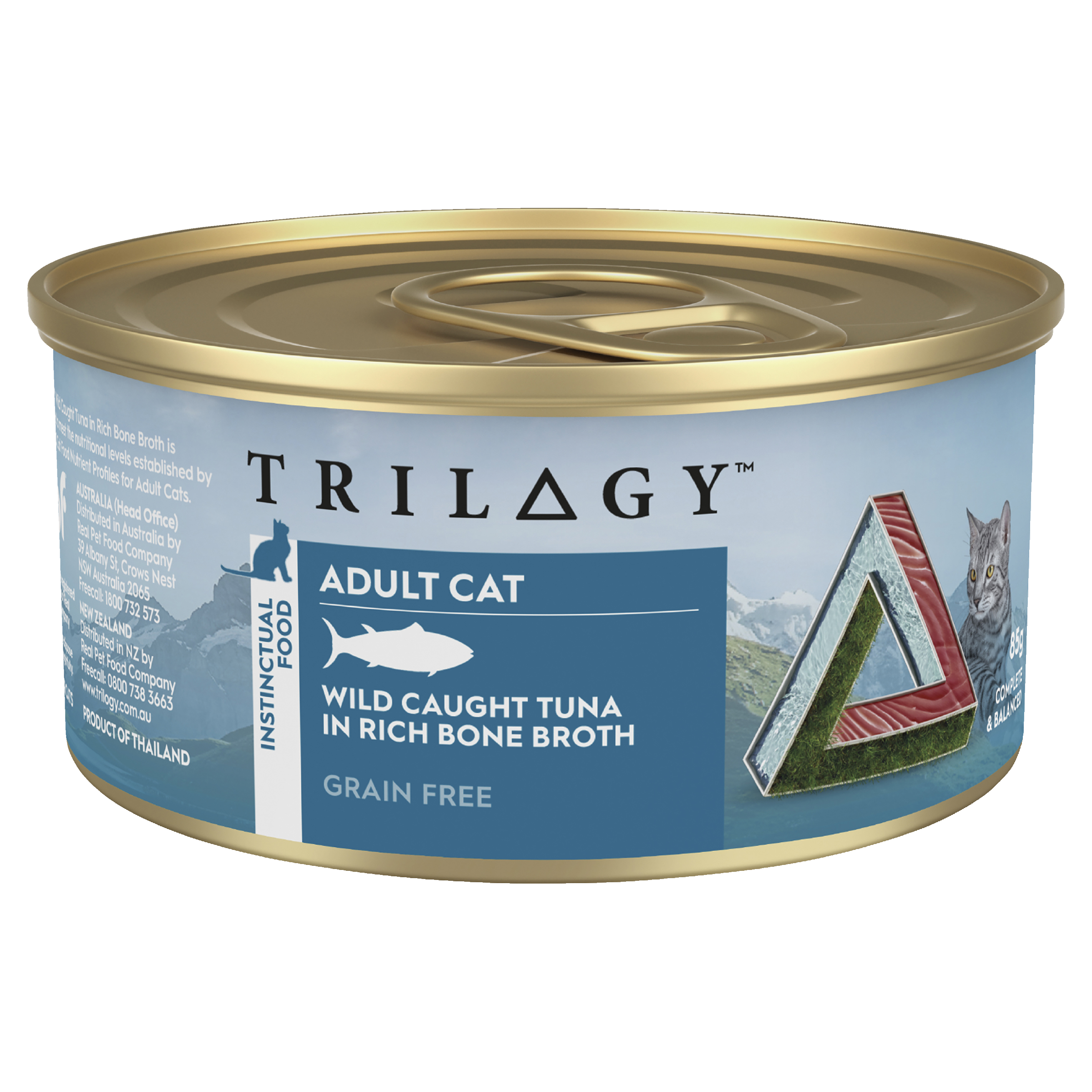 Trilogy Wet Adult Cat Food Wild Caught Tuna in Rich Bone Broth product detail 1