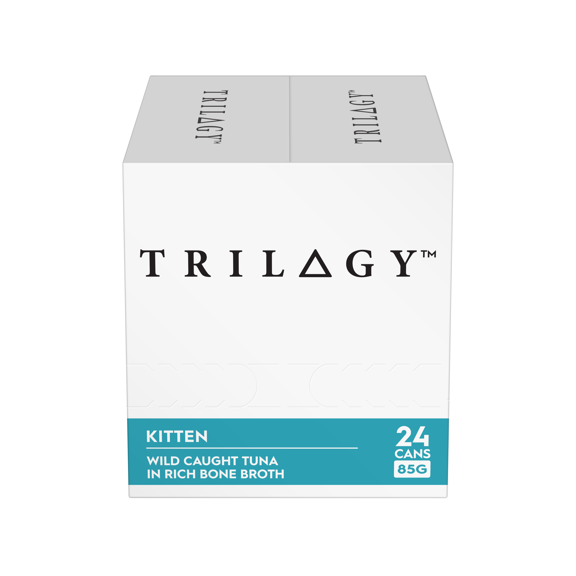 Trilogy Wet Kitten Cat Food Wild Caught Tuna in Rich Bone Broth front of pack
