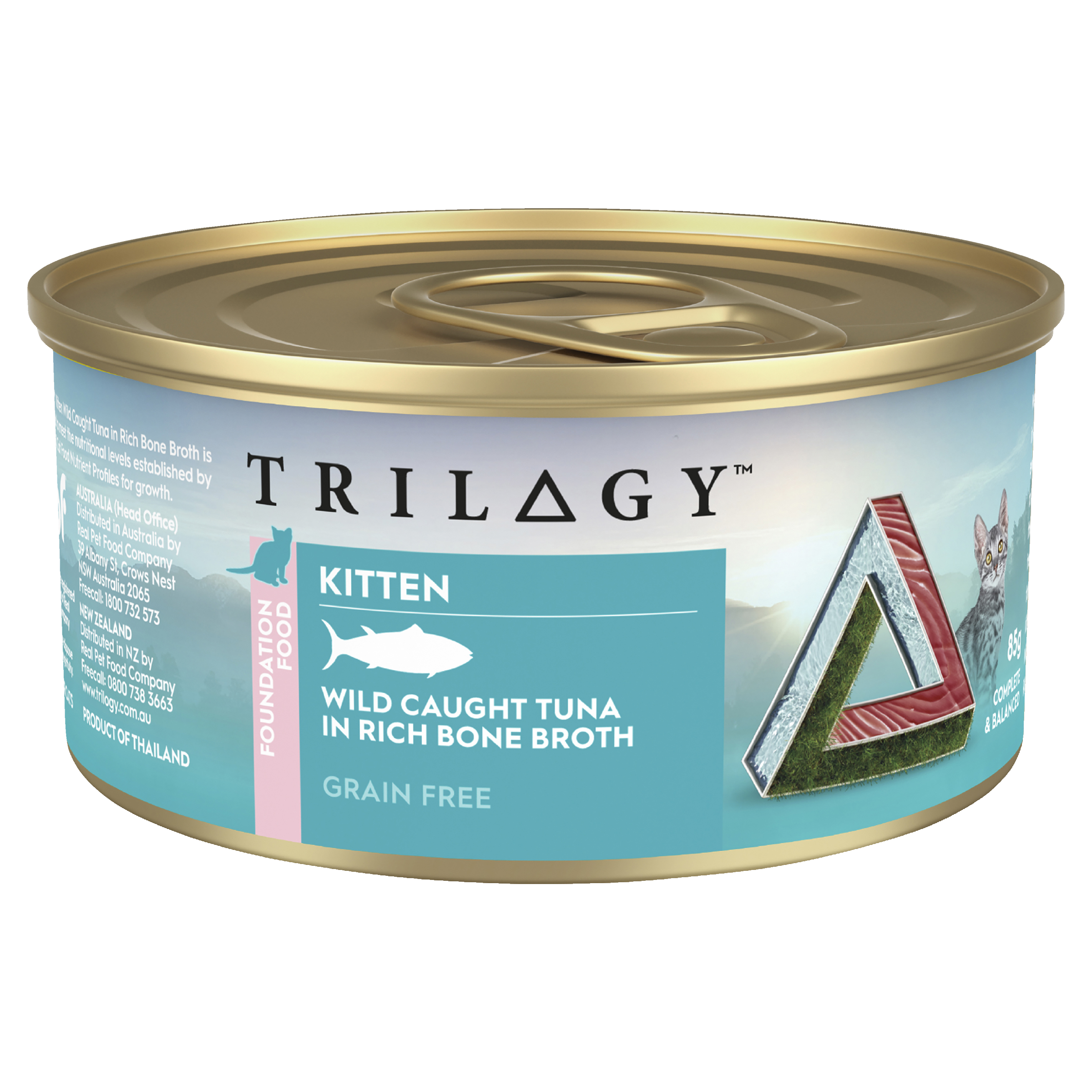 Trilogy Wet Kitten Cat Food Wild Caught Tuna in Rich Bone Broth product detail 1