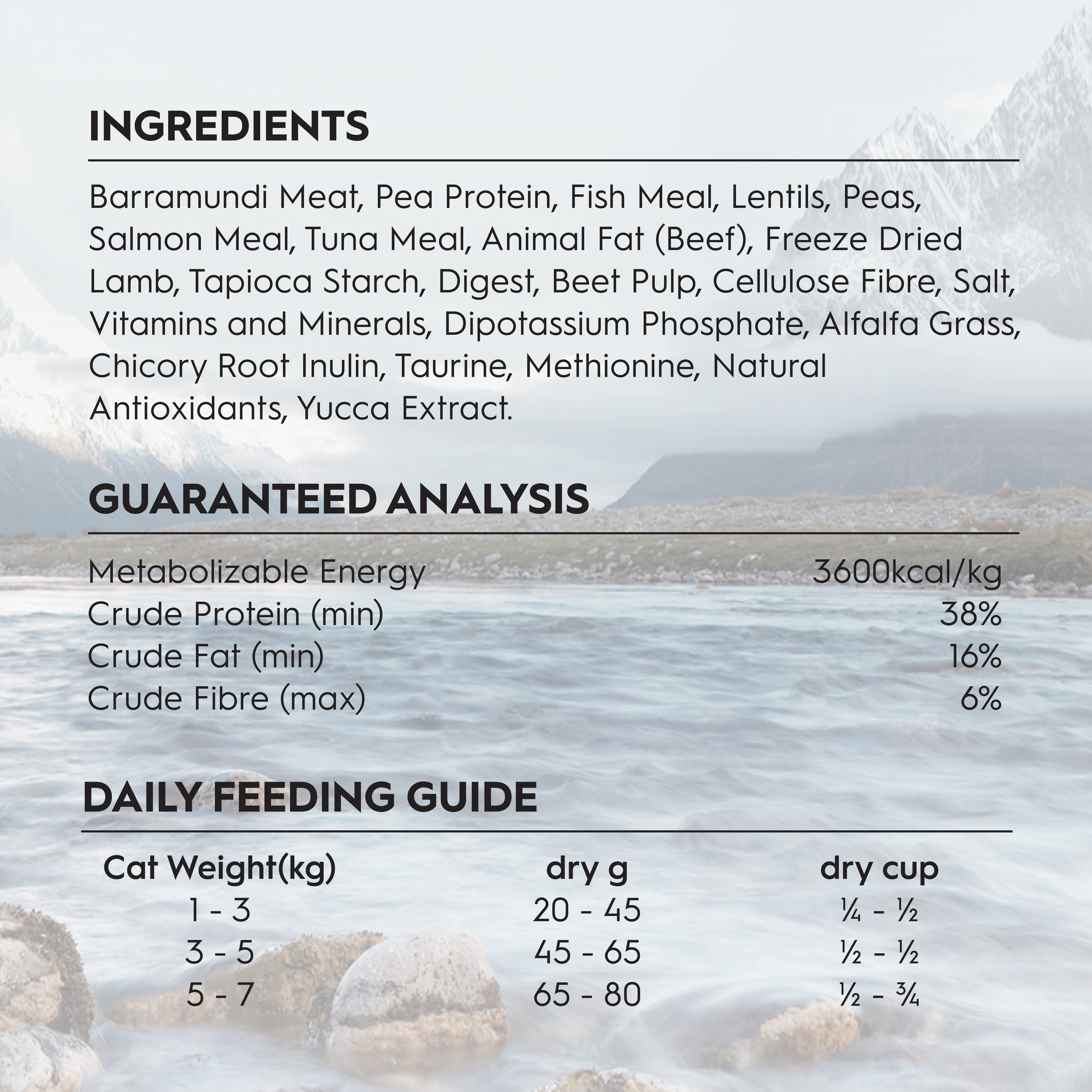 Trilogy Dry Adult Cat Food Australian Barramundi with Tuna + Freeze Dried Lamb product detail 4