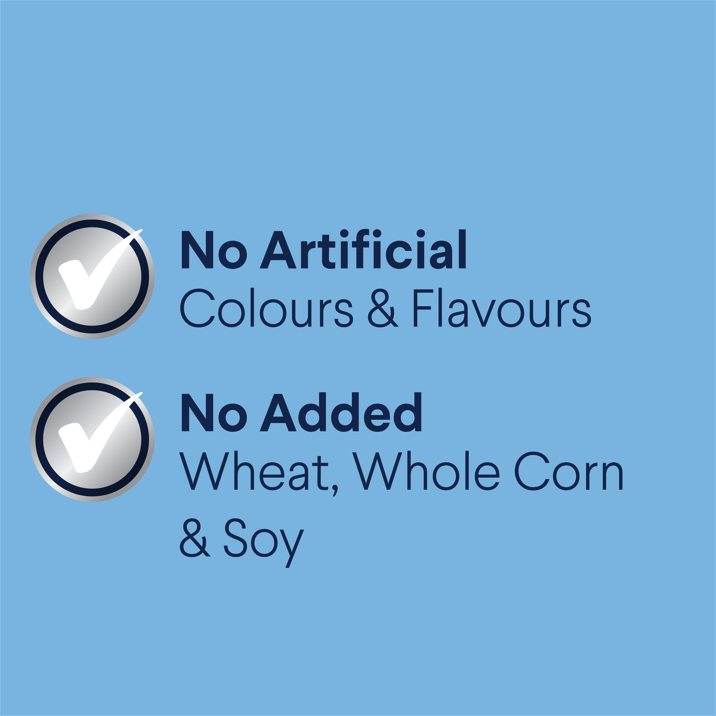 ADVANCE Puppy Large Breed claims: no artificial colours or flavours, no added wheat, whole corn or soy