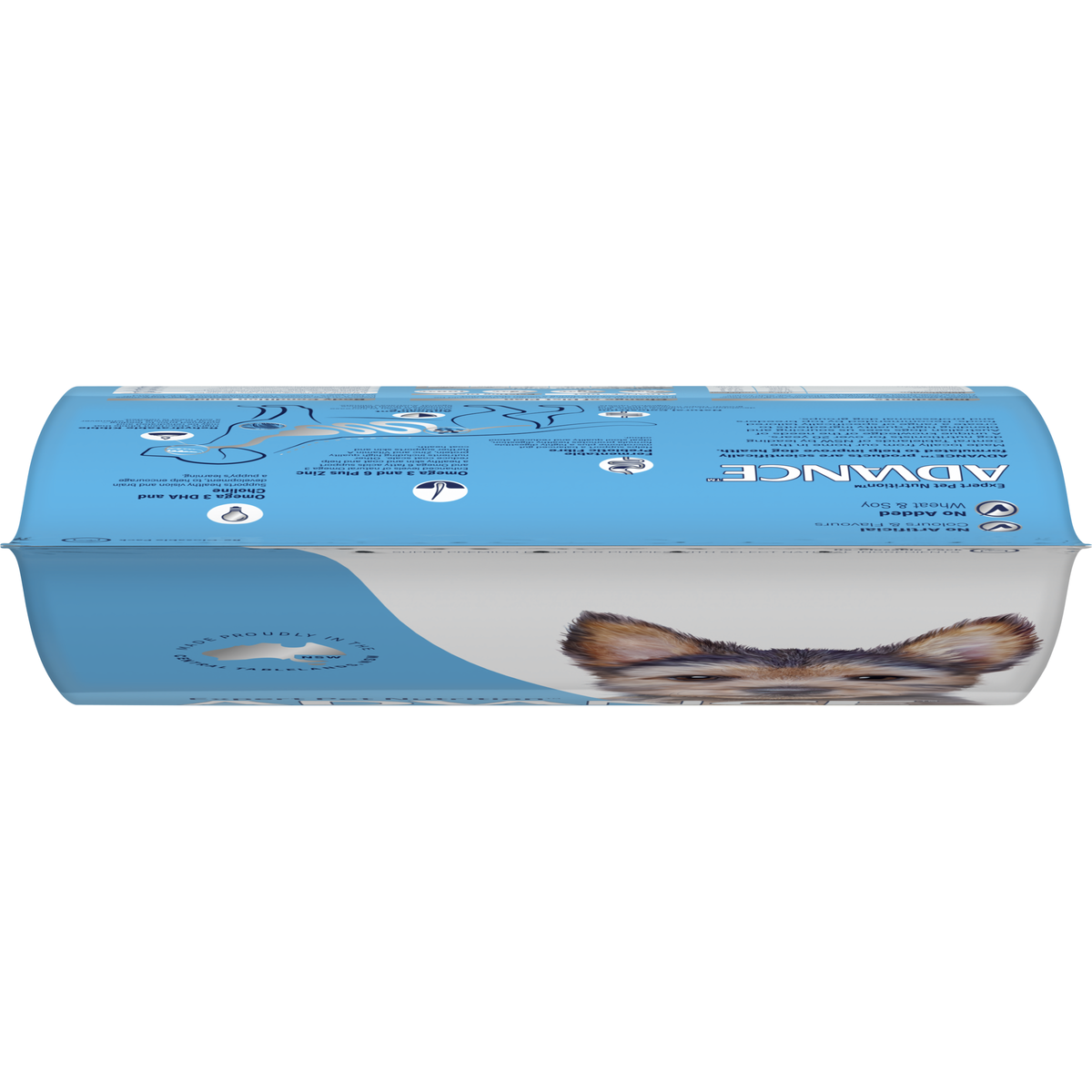 Top of the ADVANCE Puppy Rehydratable Small Breed Chicken with Rice bag