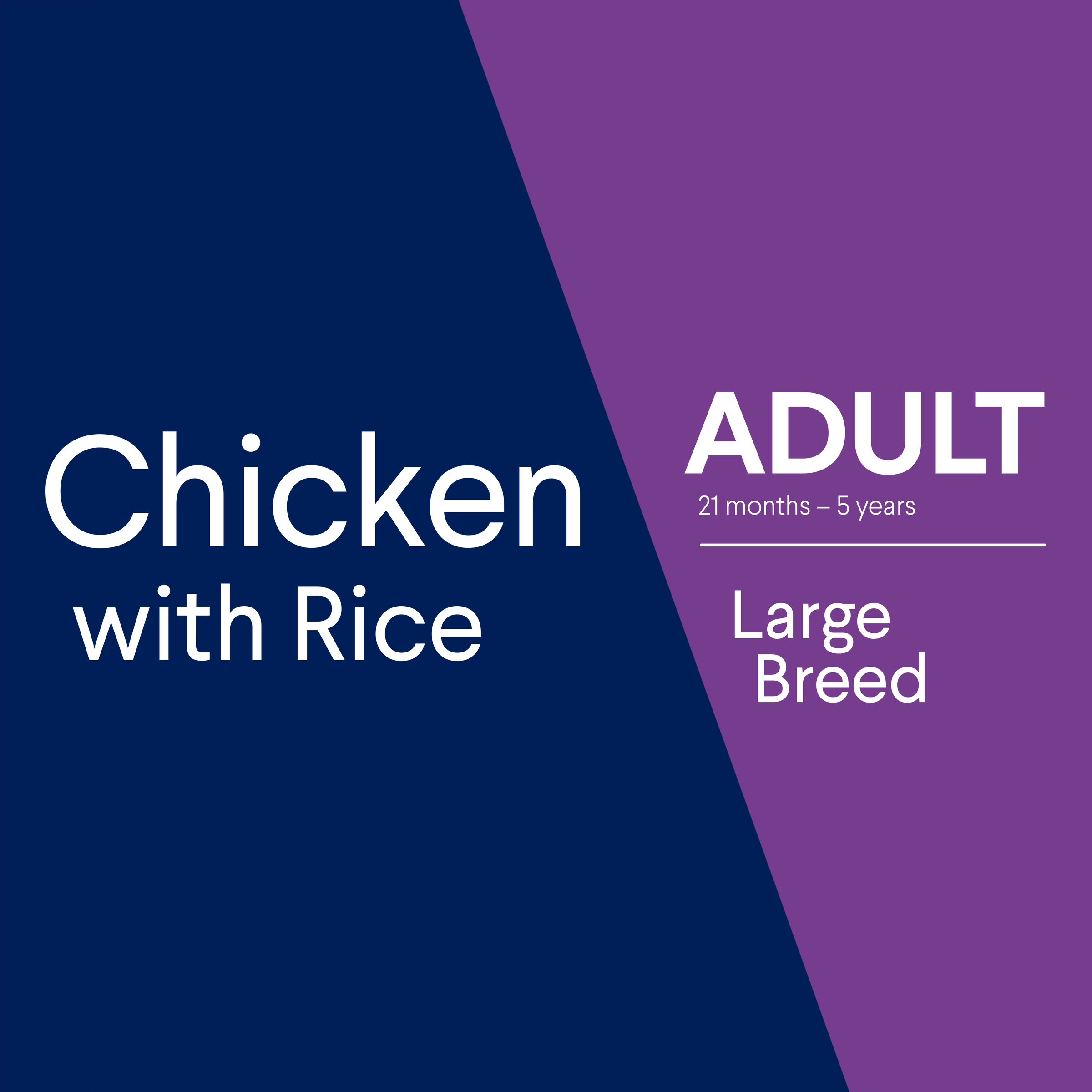 ADVANCE Adult Large Breed Chicken with Rice pack banner graphic