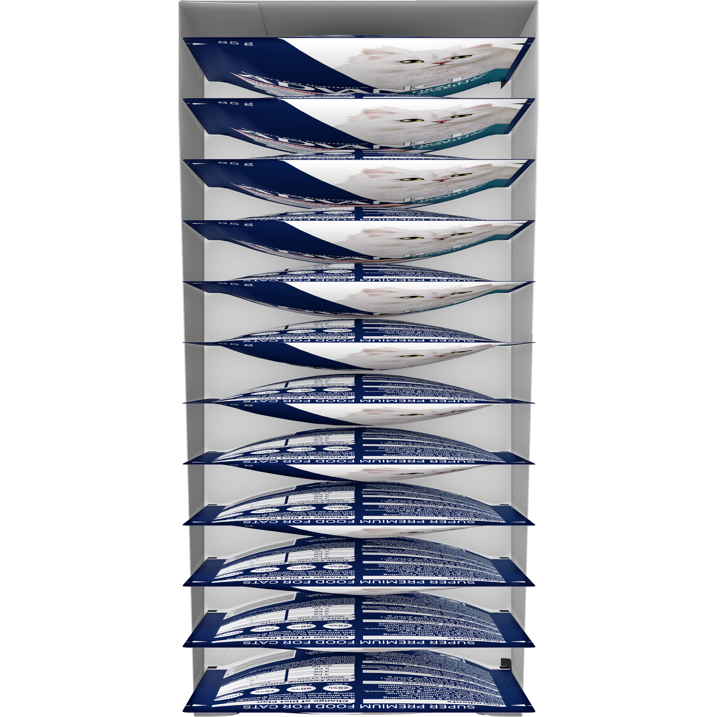 ADVANCE Healthy Ageing Wet Cat Food Ocean Fish In Jelly 12x85g Pouches top of pack