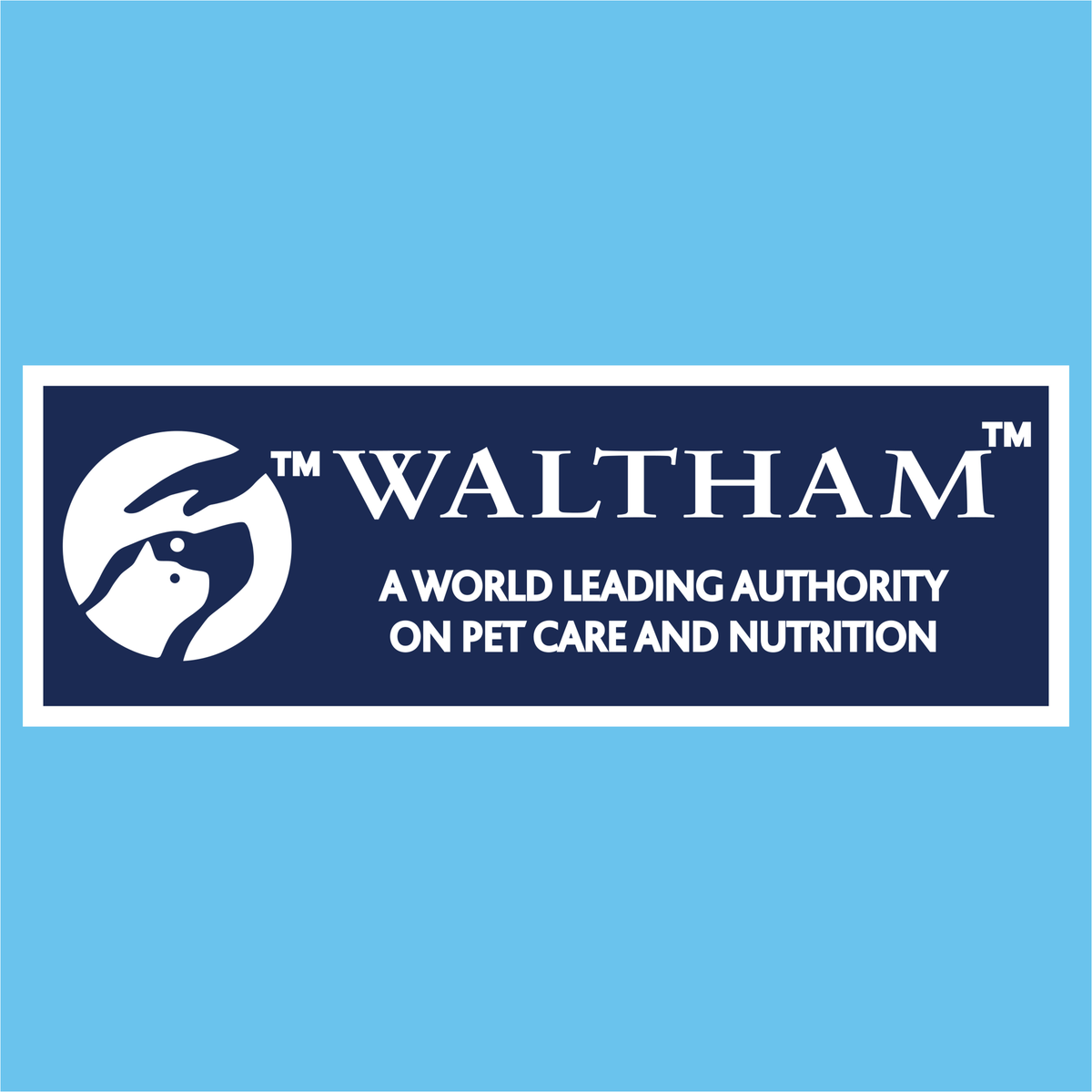 Waltham pet care and nutrition authority logo on ADVANCE puppy food