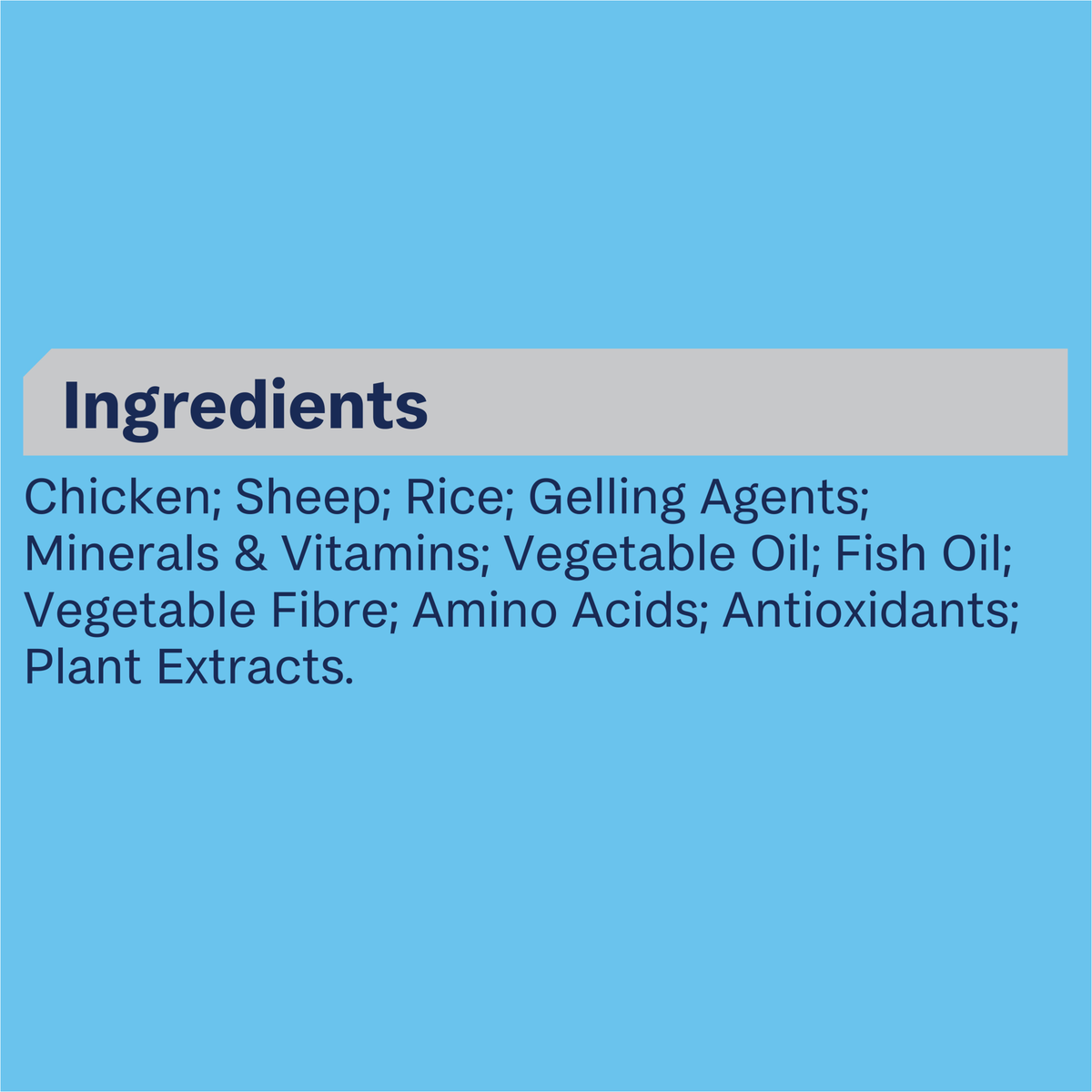 ADVANCE Puppy Chicken with Rice ingredients panel