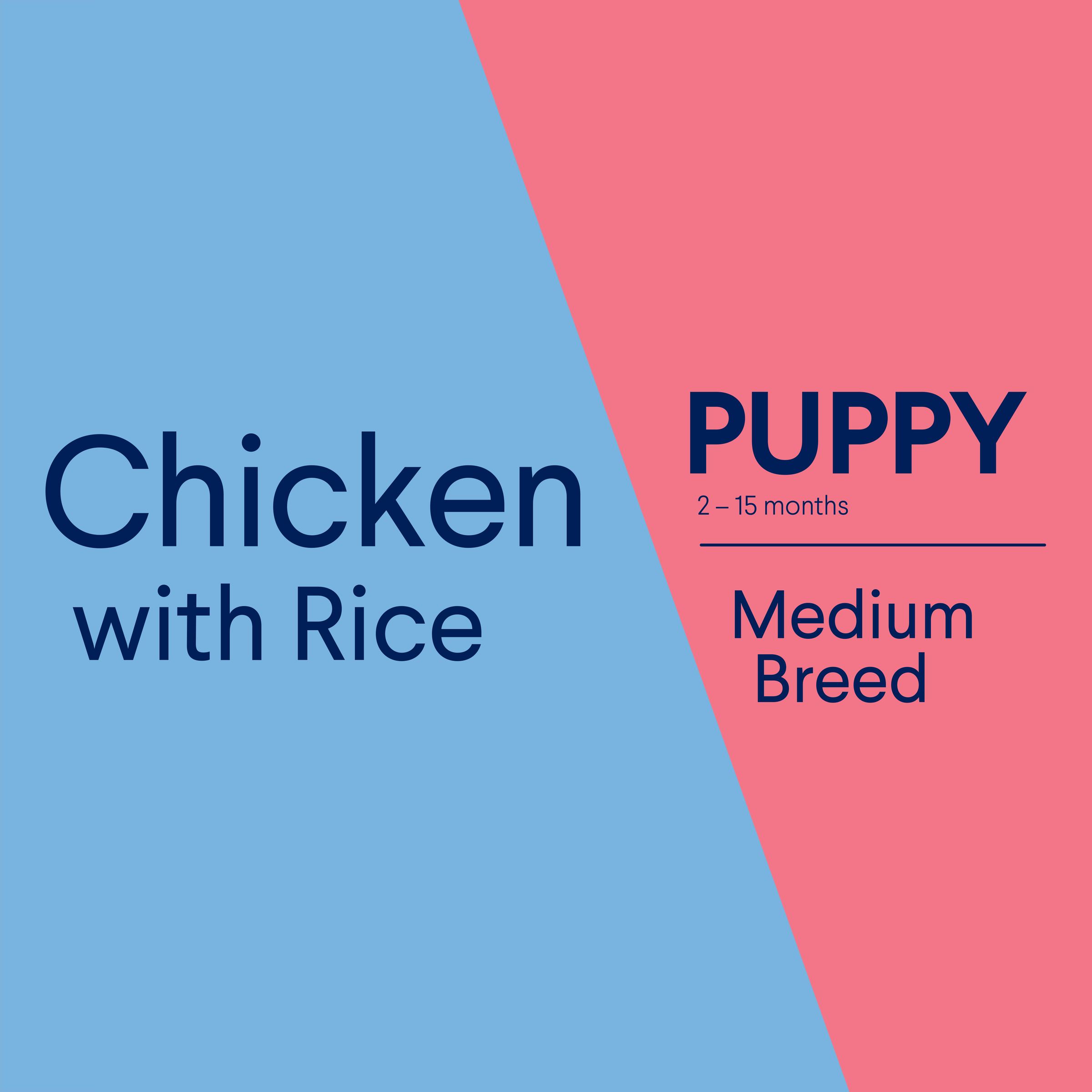 ADVANCE Puppy Medium Breed Chicken with Rice pack banner graphic