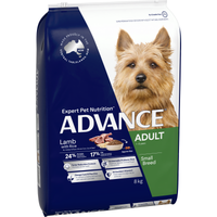 ADVANCE Adult Small Breed Lamb with Rice dry dog food, front of the bag