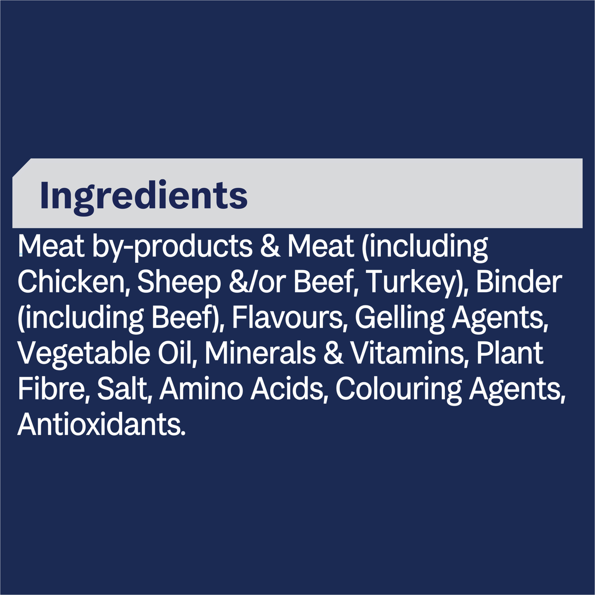 ADVANCE Indoor Adult with Chicken and Turkey in Jelly ingredients panel