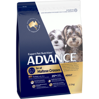 ADVANCE for all Maltese Crosses Adult Turkey with Rice, front of the 2.5kg bag