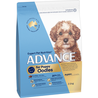 ADVANCE for Puppy Oodles Turkey with Rice dry dog food, front of the 2.5kg bag