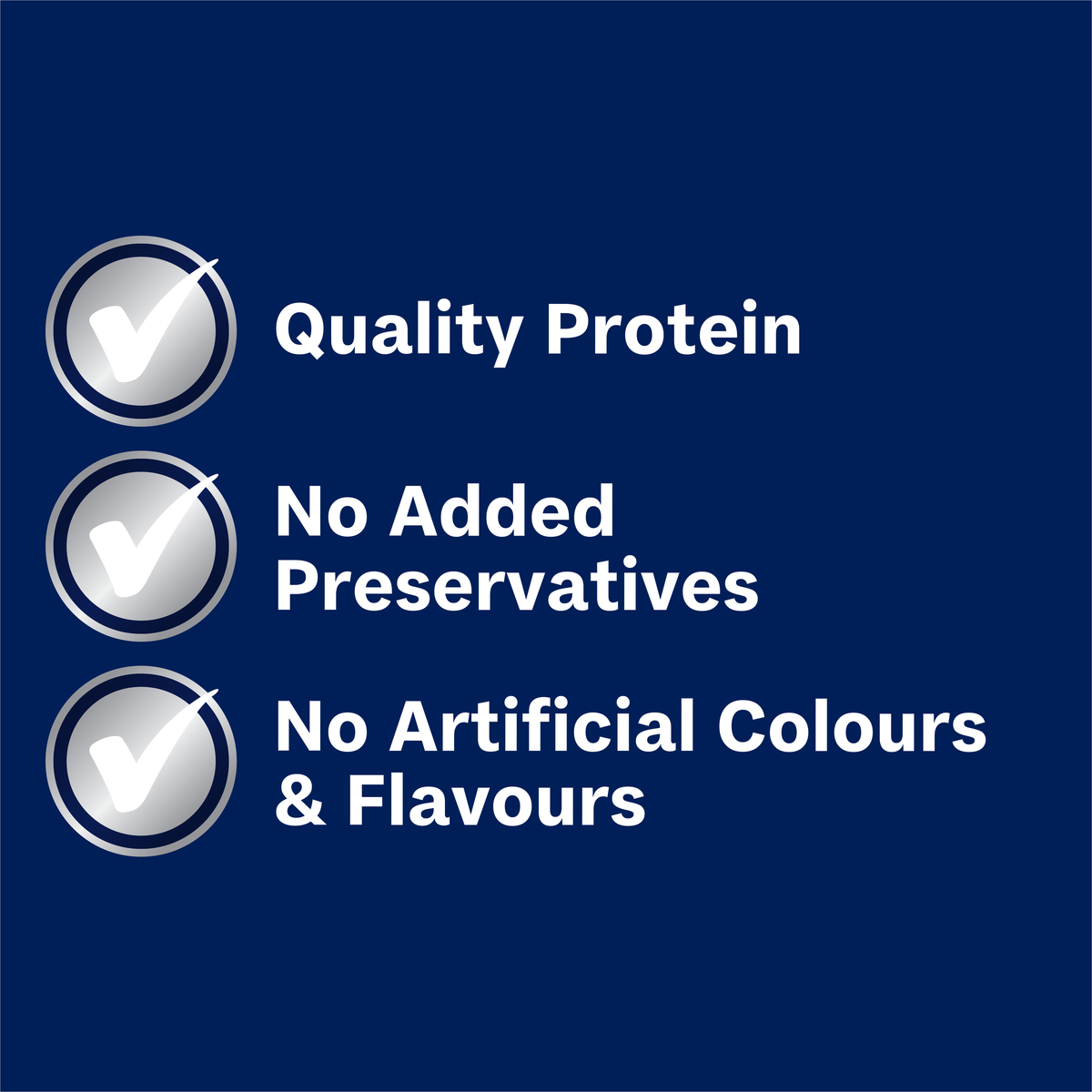 ADVANCE wet dog food claims: quality protein, no added preservatives, no artificial colours or flavours