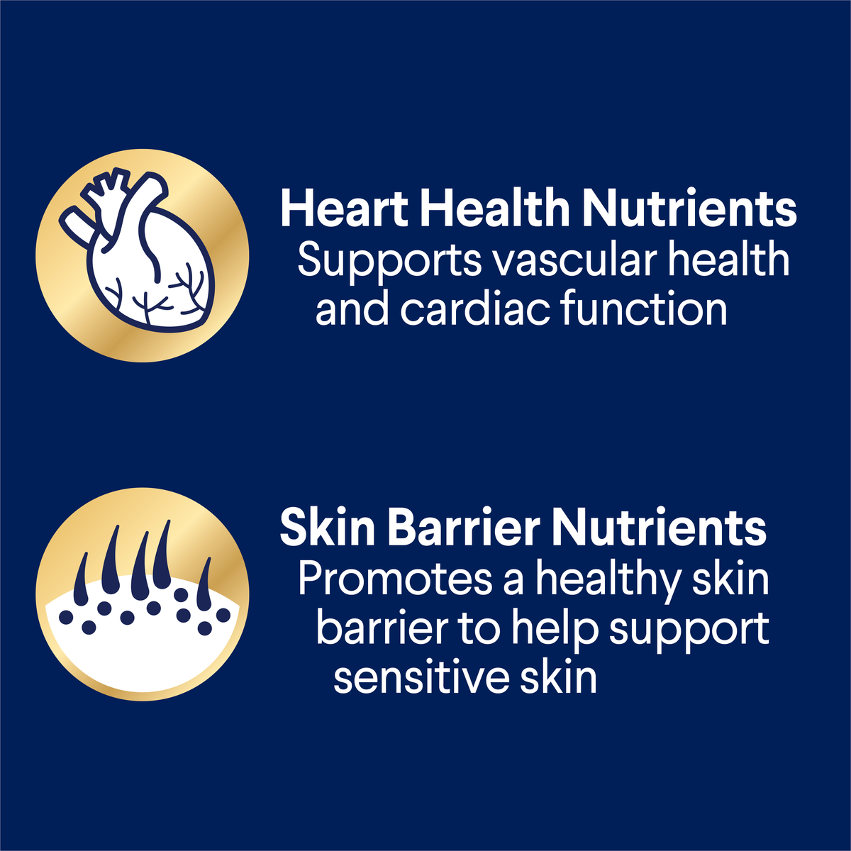 ADVANCE for Adult Oodles benefits: heart health nutrients, skin barrier nutrients for sensitive skin