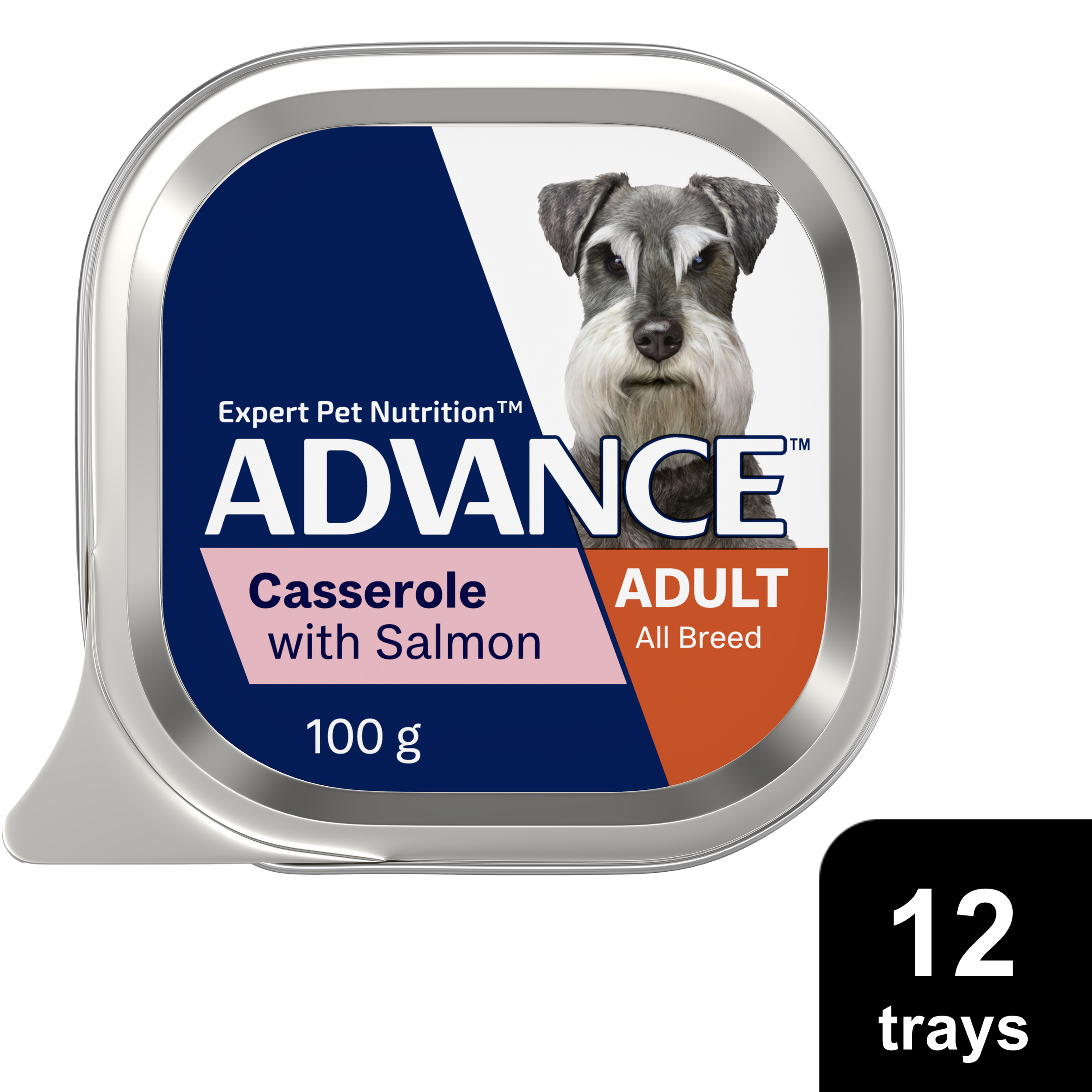 ADVANCE Adult Single Serve Wet Dog Food Trays Casserole with Salmon product detail 5