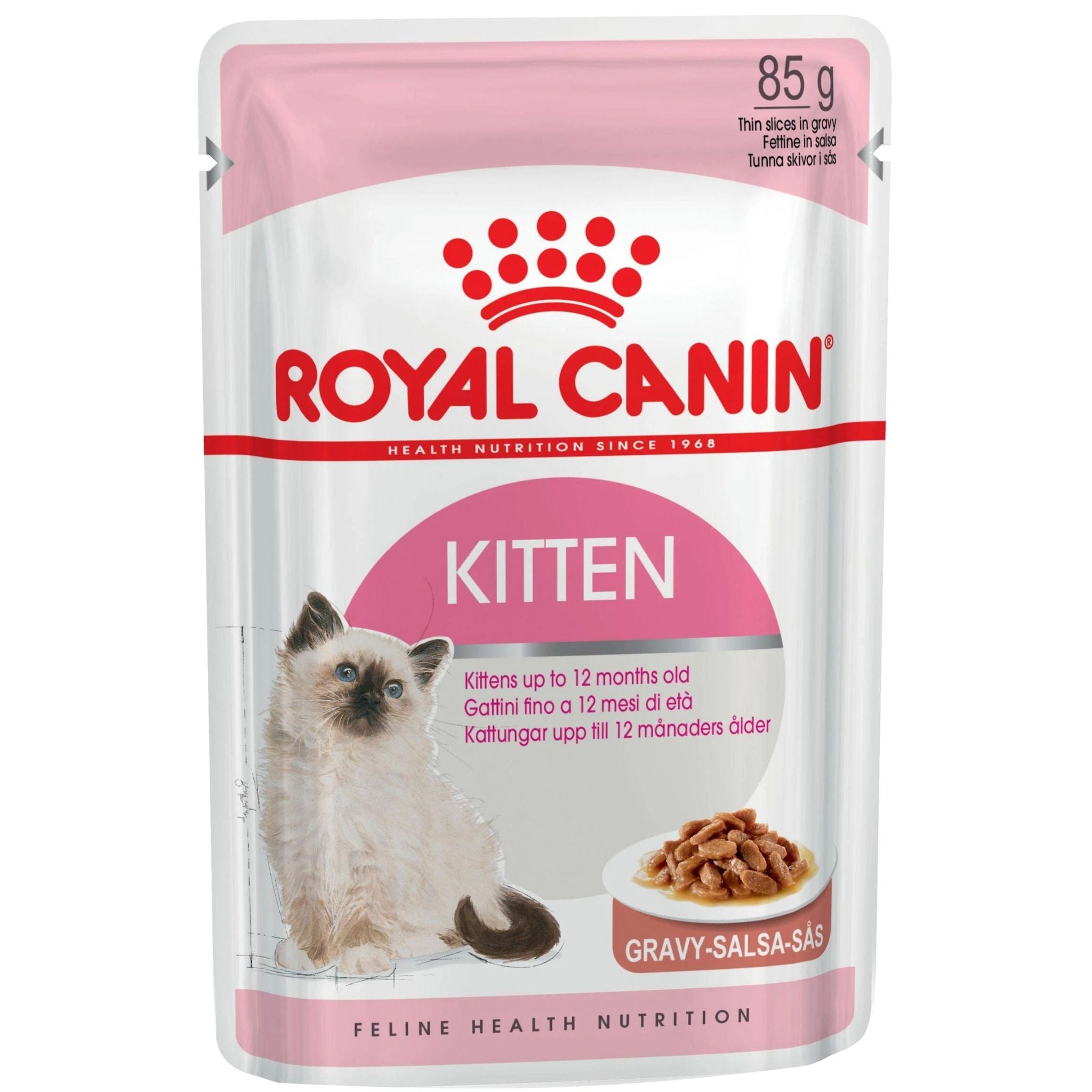 Royal Canin Kitten Gravy 85gx12 Pouches | PeekAPaw