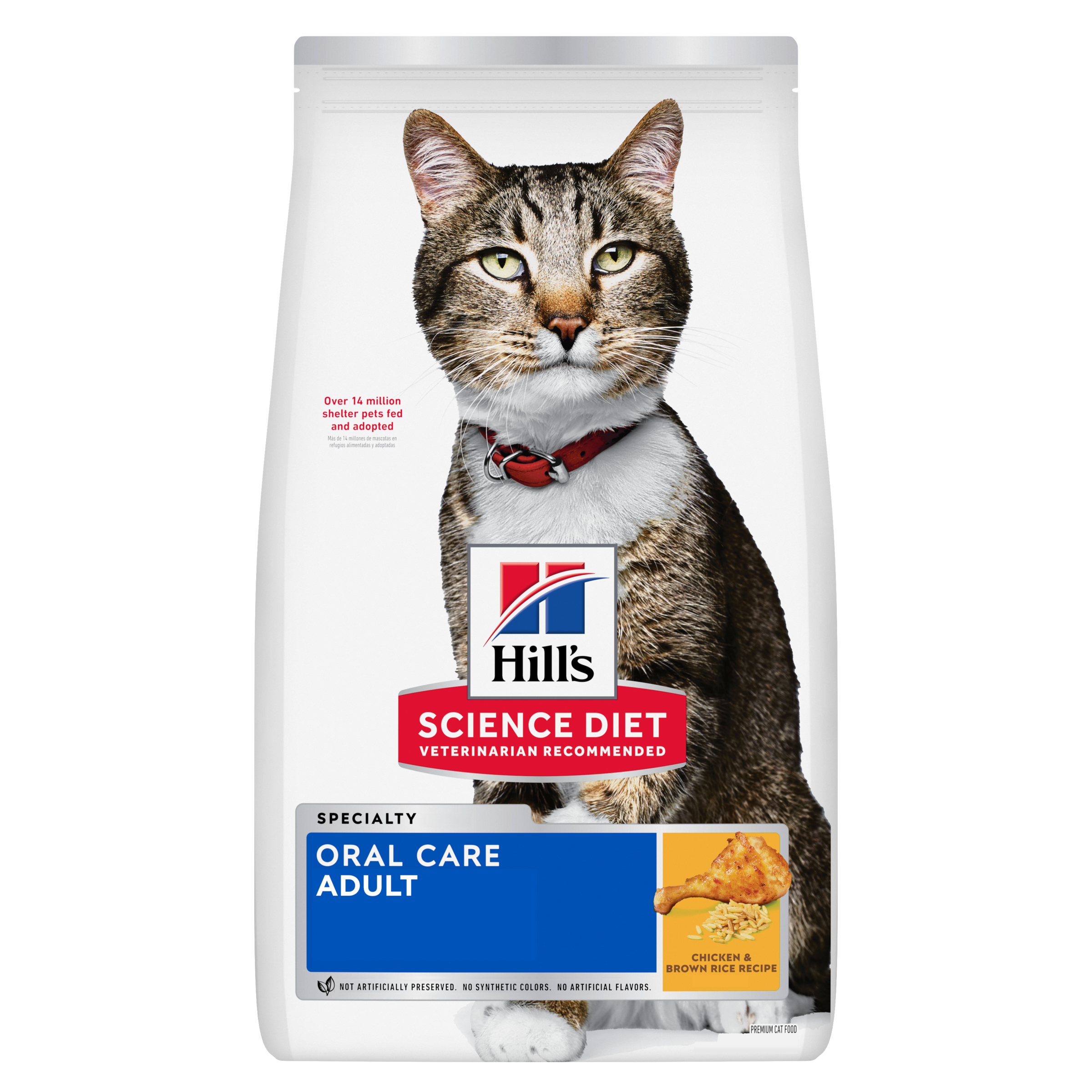 Hill's Science Diet Dry Cat Food Adult Oral Care front of pack