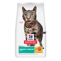 Hill's Science Diet Dry Cat Food Adult Perfect Weight front of pack