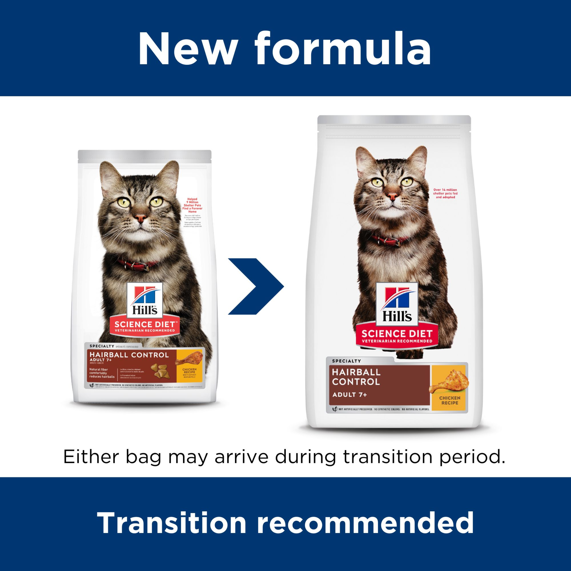 Hill's Science Diet Dry Cat Food Adult 7+ Senior Hairball Control product detail 1