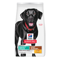 Hill's Science Diet Adult Perfect Weight and Joint Support Large Breed dry dog food bag, front