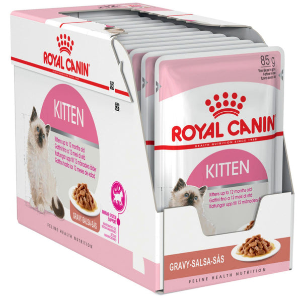 Royal Canin Kitten Gravy 85gx12 Pouches | PeekAPaw