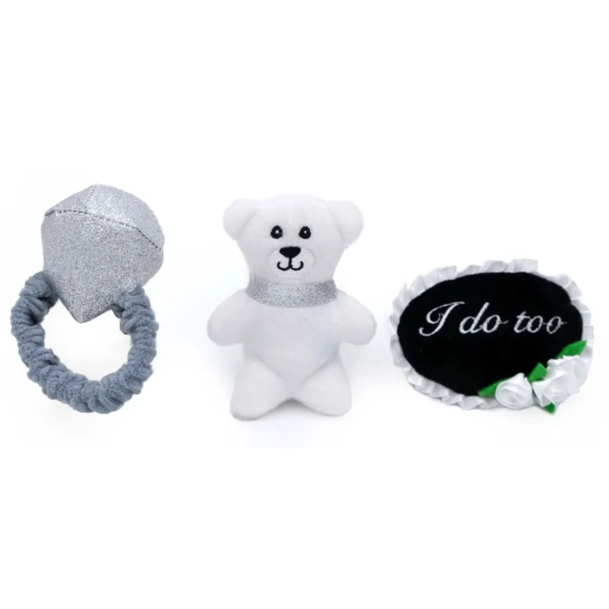 Zippy Paws Dog Toys Interactive Burrow - Wedding Ring Box with 3 Toys