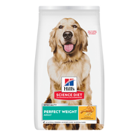 Hill's Science Diet Adult Perfect Weight dry dog food bag, front of pack