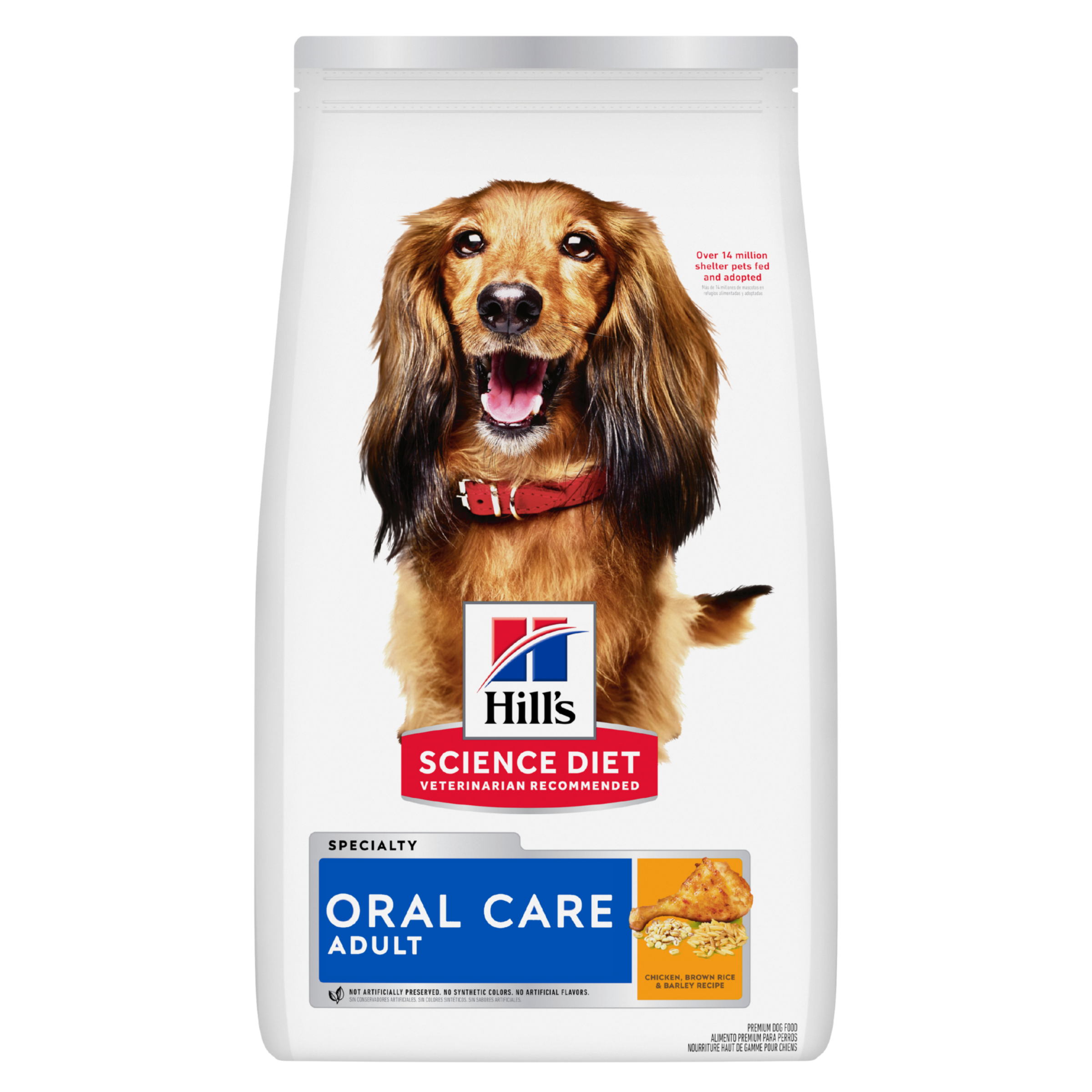 Hill's Science Diet Dry Dog Food Adult Oral Care front of pack