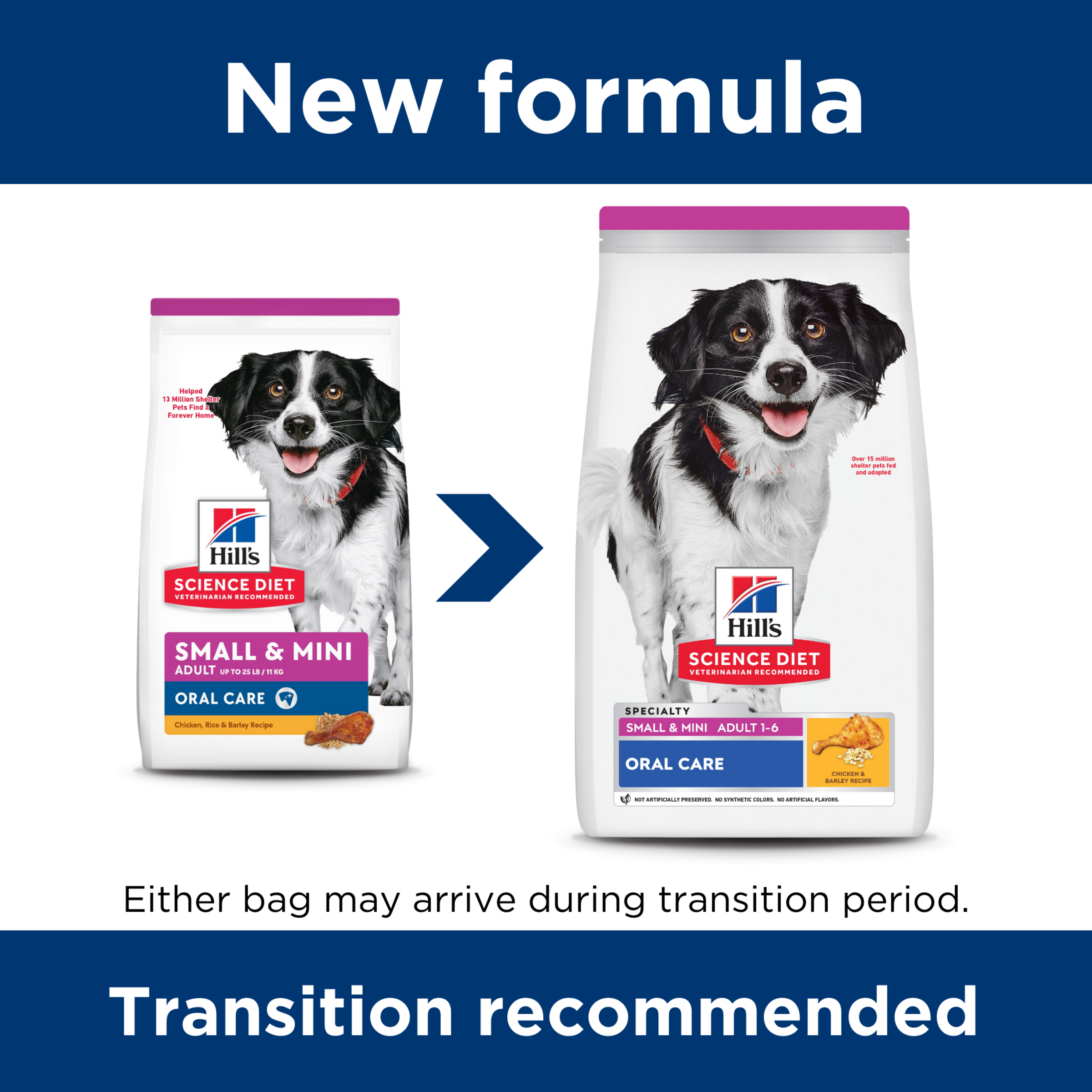 Hill's Science Diet Dry Dog Food Adult oral Care Small & Mini Chicken, Rice & Barley Recipe product detail 1