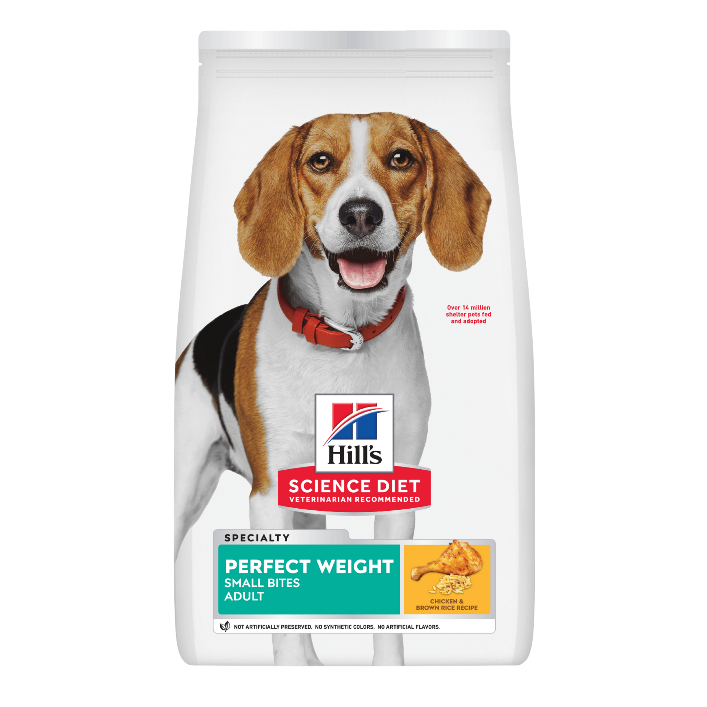Hill's Science Diet Dry Dog Food Adult Perfect Weight Small Bites front of pack