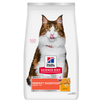 Hill's Science Diet Perfect Digestion Adult dry cat food bag, front of pack