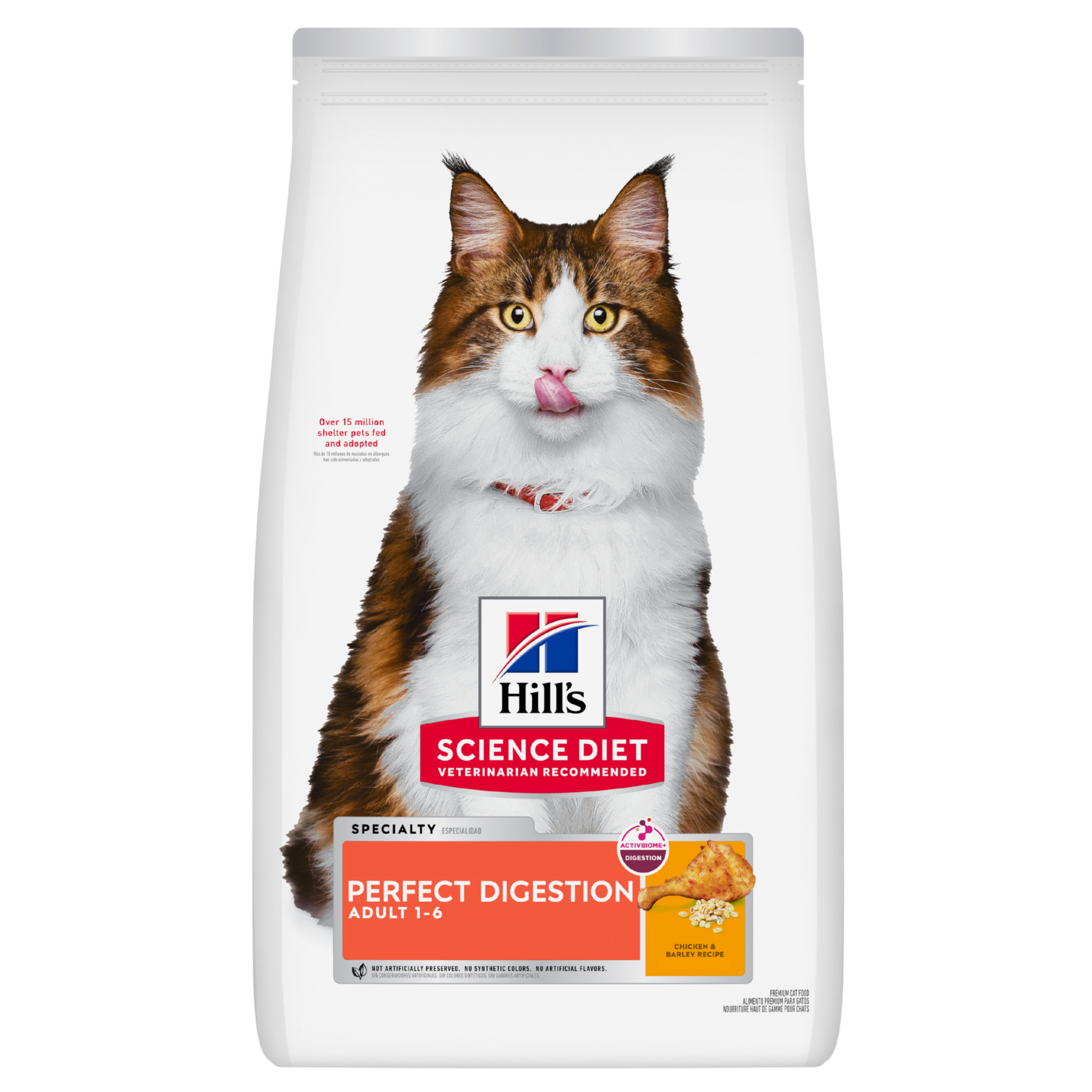 Hill's Science Diet Dry Cat Food Perfect Digestion Adult front of pack
