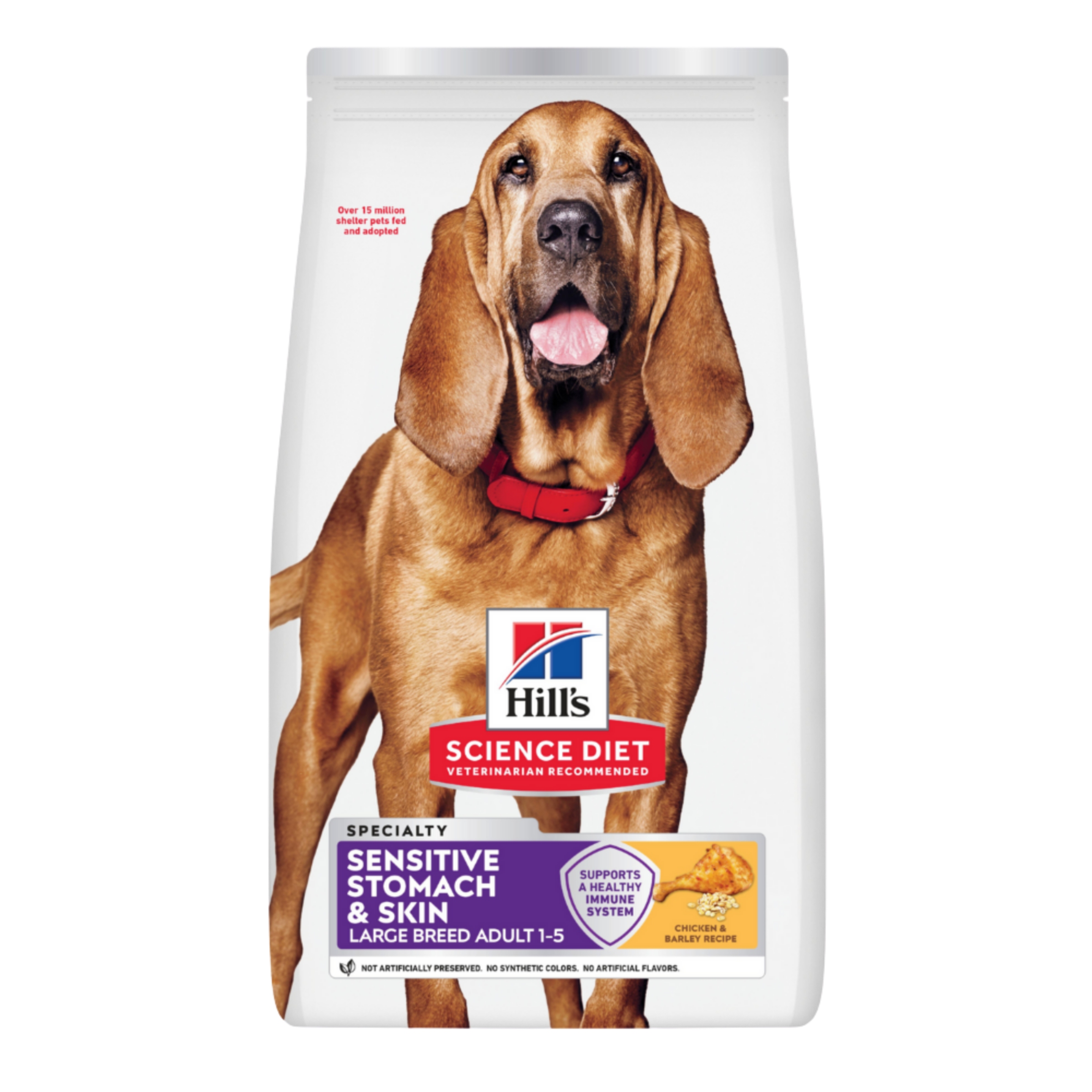 Hill's Science Diet Dry Dog Food Adult Sensitive Stomach & Skin Large Breed front of pack