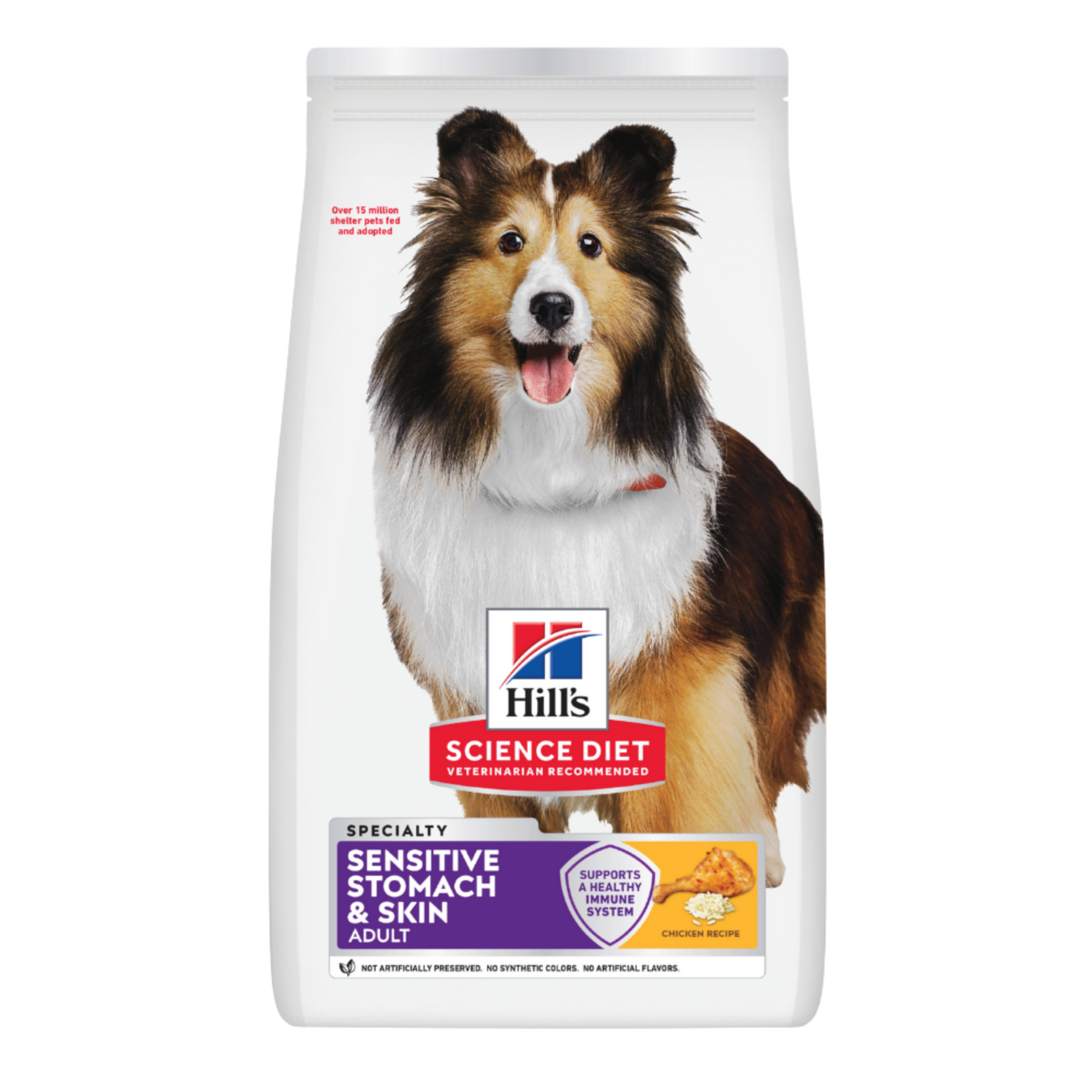 Hill's Science Diet Dry Dog Food Adult Sensitive Stomach & Skin front of pack