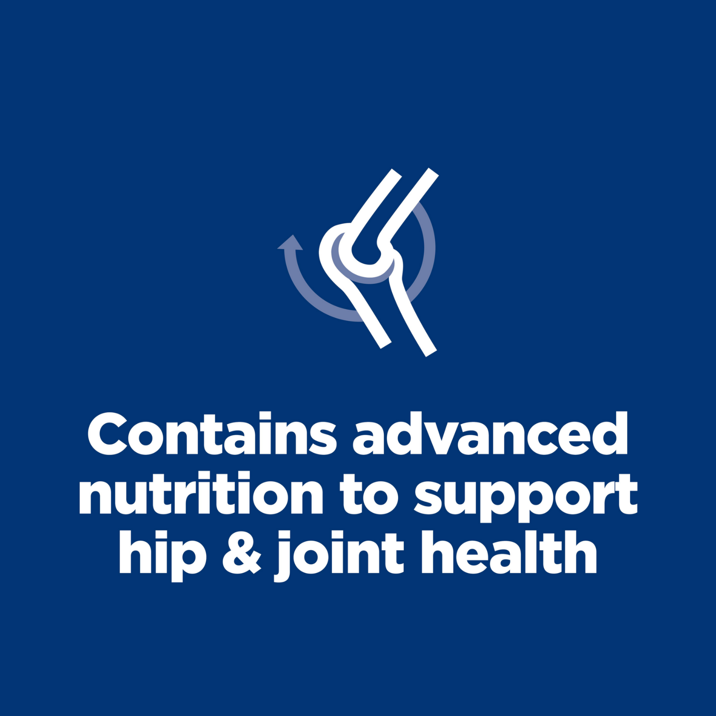 Contains advanced nutrition to support hip and joint health, Hill's Healthy Mobility graphic