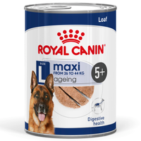 Royal Canin Maxi Ageing 5+ Loaf Wet Dog Food Can front of pack