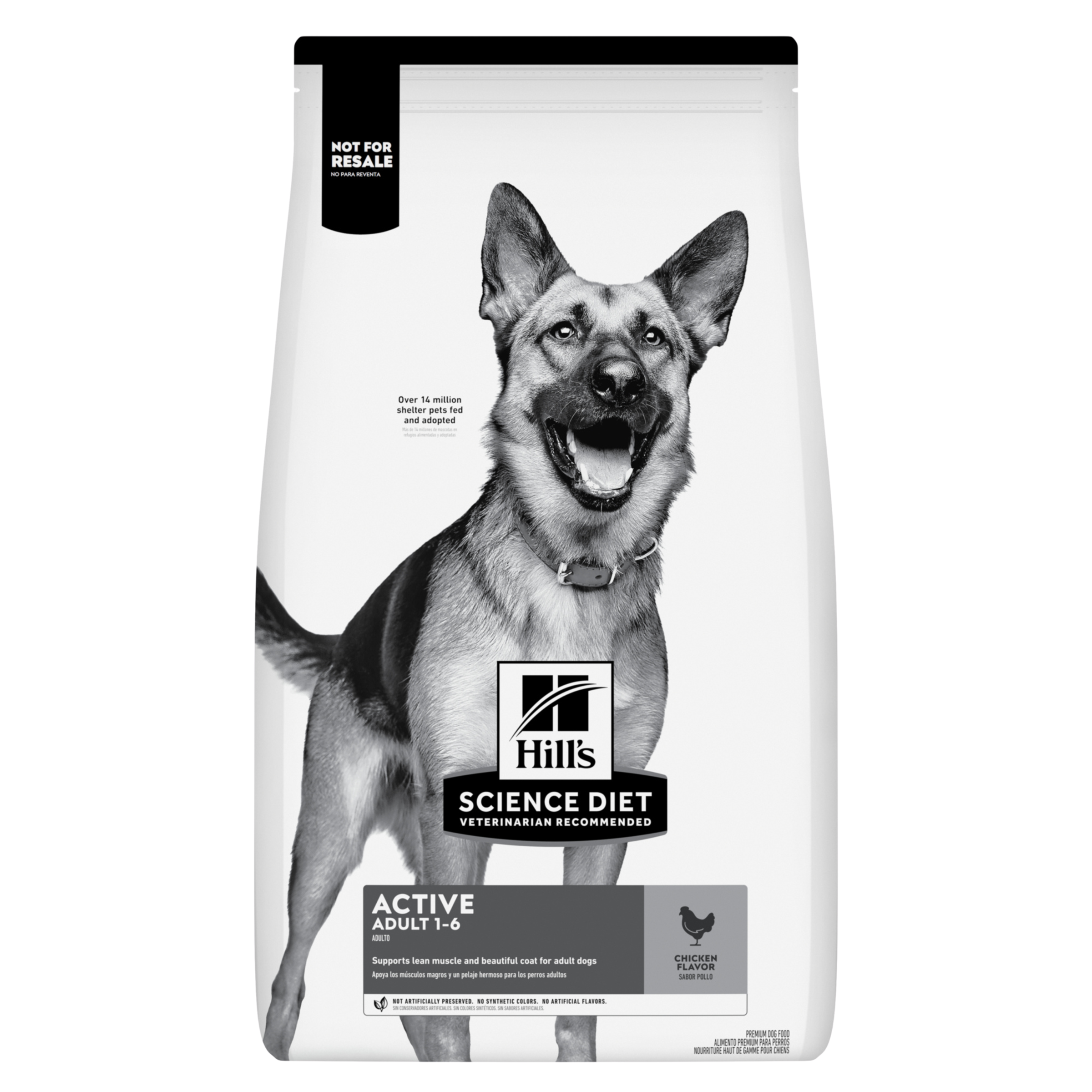 Hill's Science Diet Dry Dog Food Adult Active front of pack