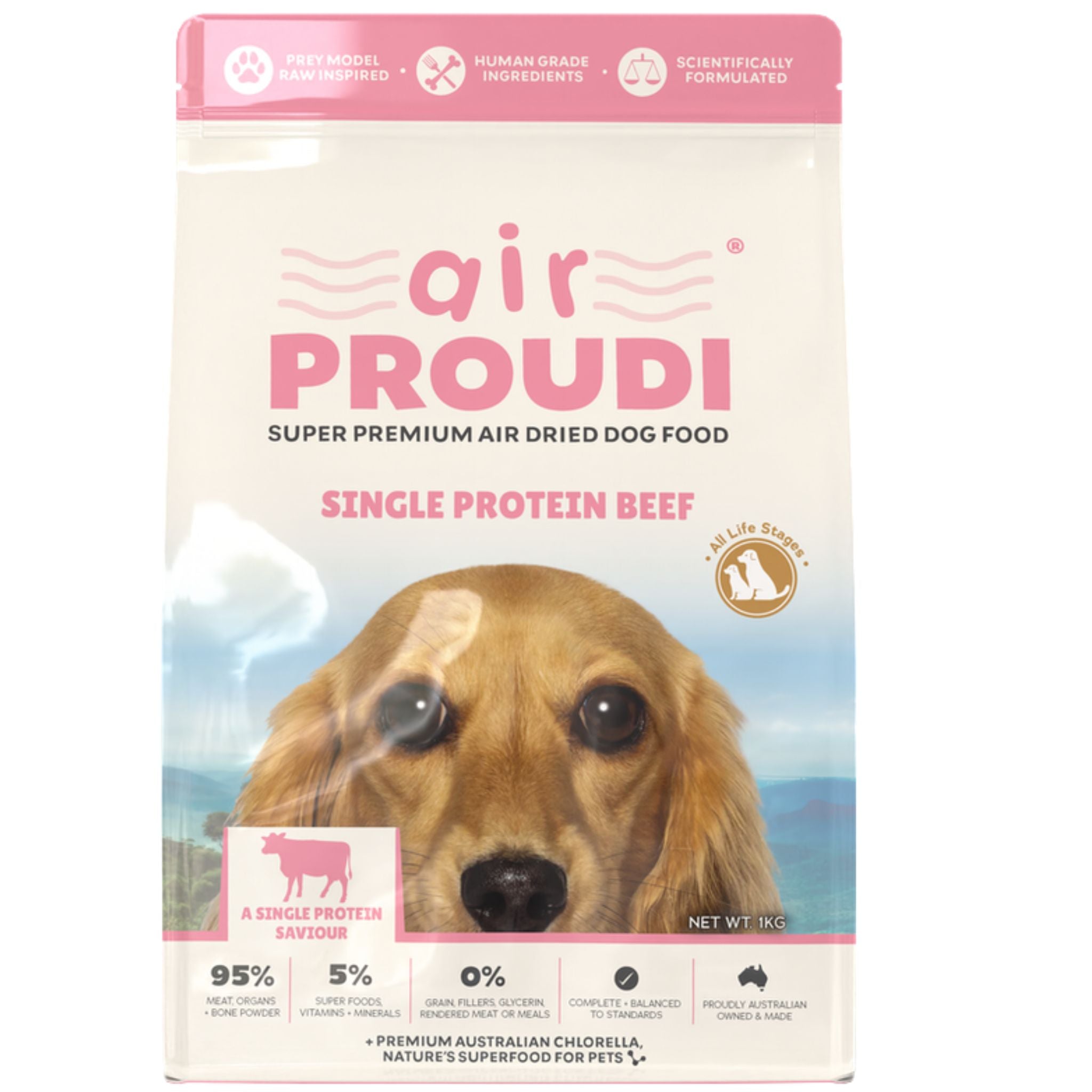 Air Proudi Premium Air Dried Dog Food Beef