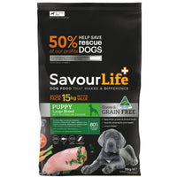 SavourLife Grain Free Large Breed Puppy Australian Chicken, with DHA Gold, 15kg, dry puppy food