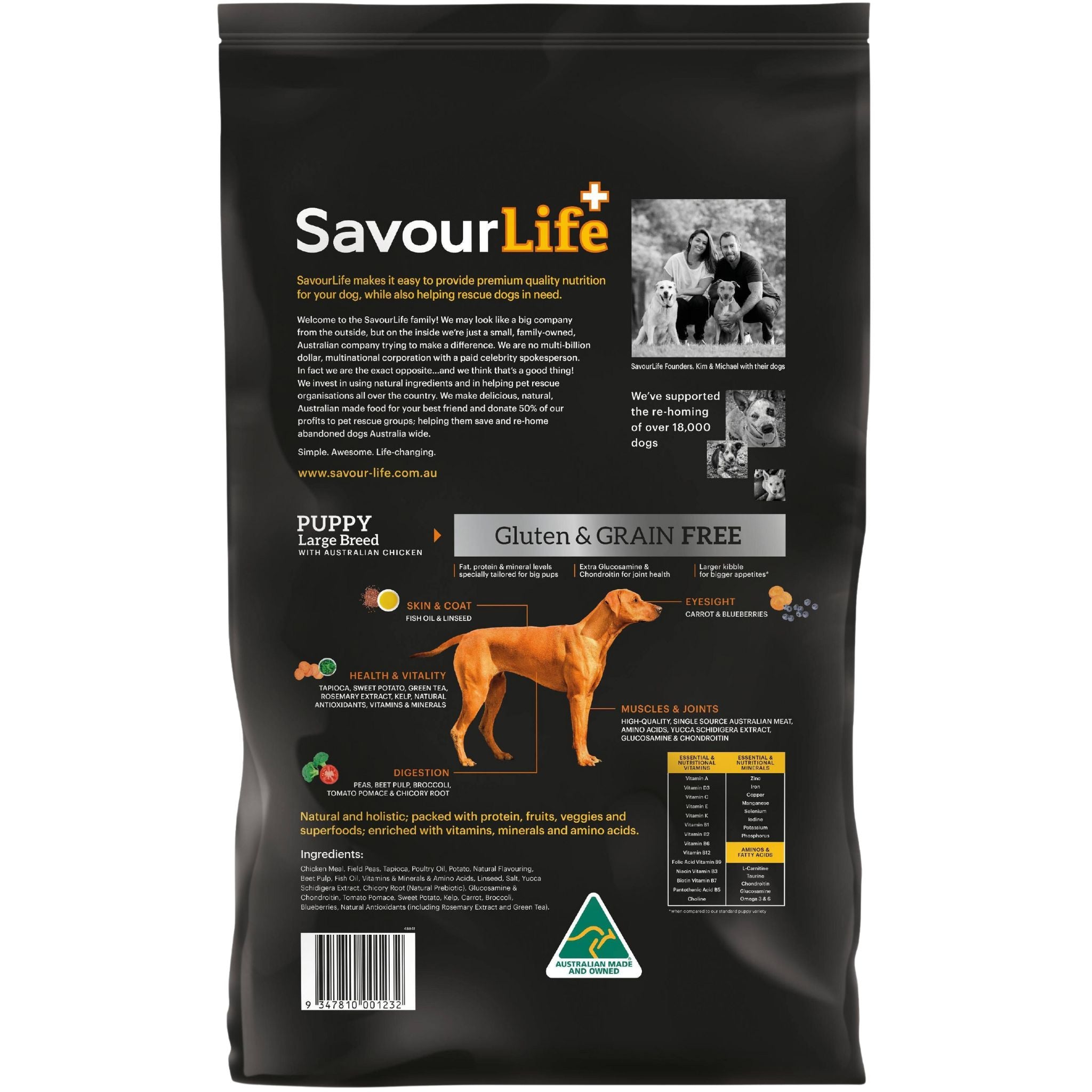 SavourLife Grain Free Large Breed Puppy Australian Chicken Dry Dog Food