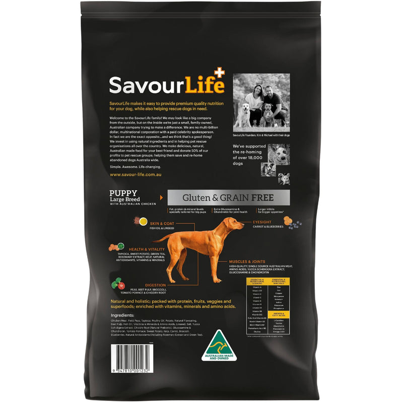 SavourLife Grain Free Large Breed Puppy Australian Chicken Dry Dog Food