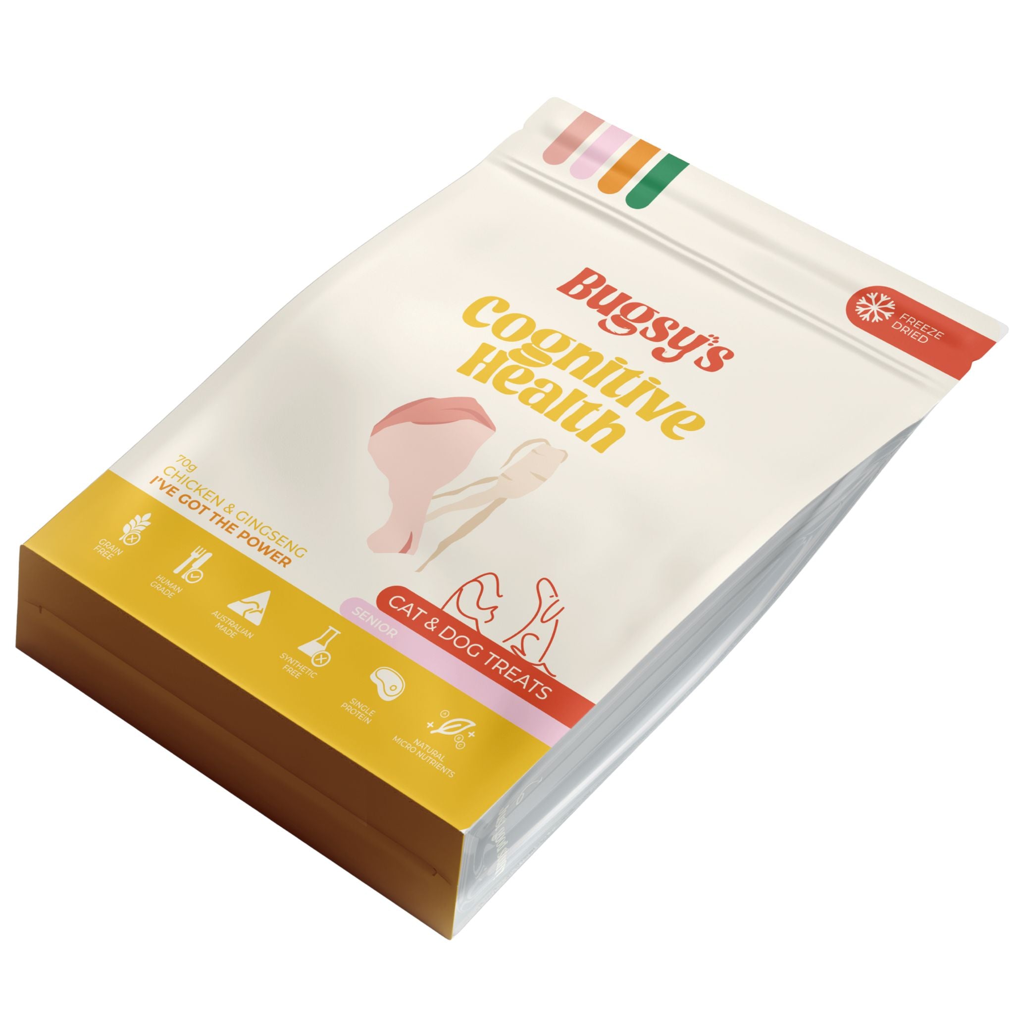 Bugsy's Freeze Dried Chicken & Ginseng Pet Treats