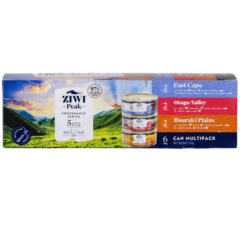 ZIWI Peak Provenance Canned Cat Food Variety Pack | PeekAPaw SIZE: 85g X 6 Cans