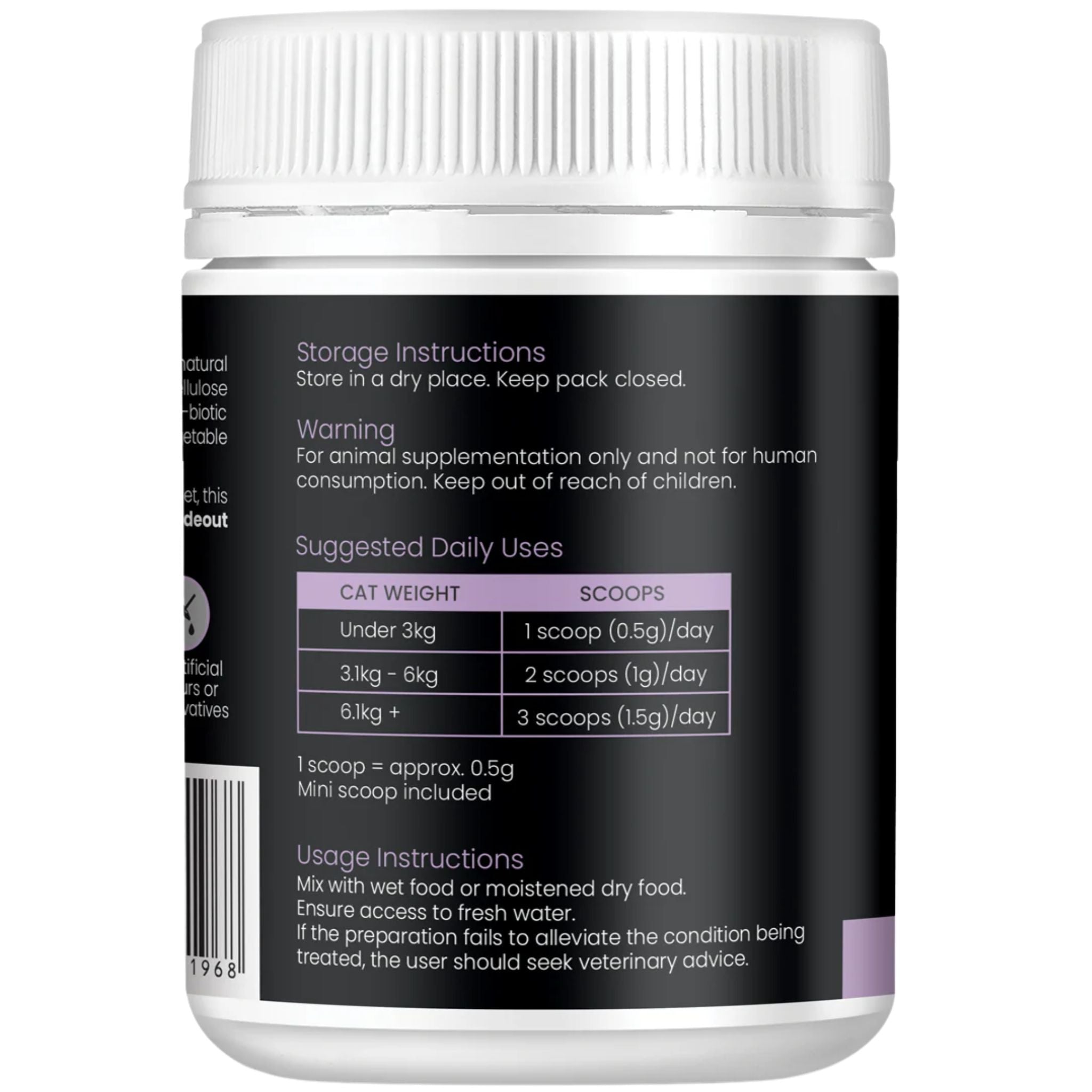 EAC Animal Care Gut and Furball Support for Cats