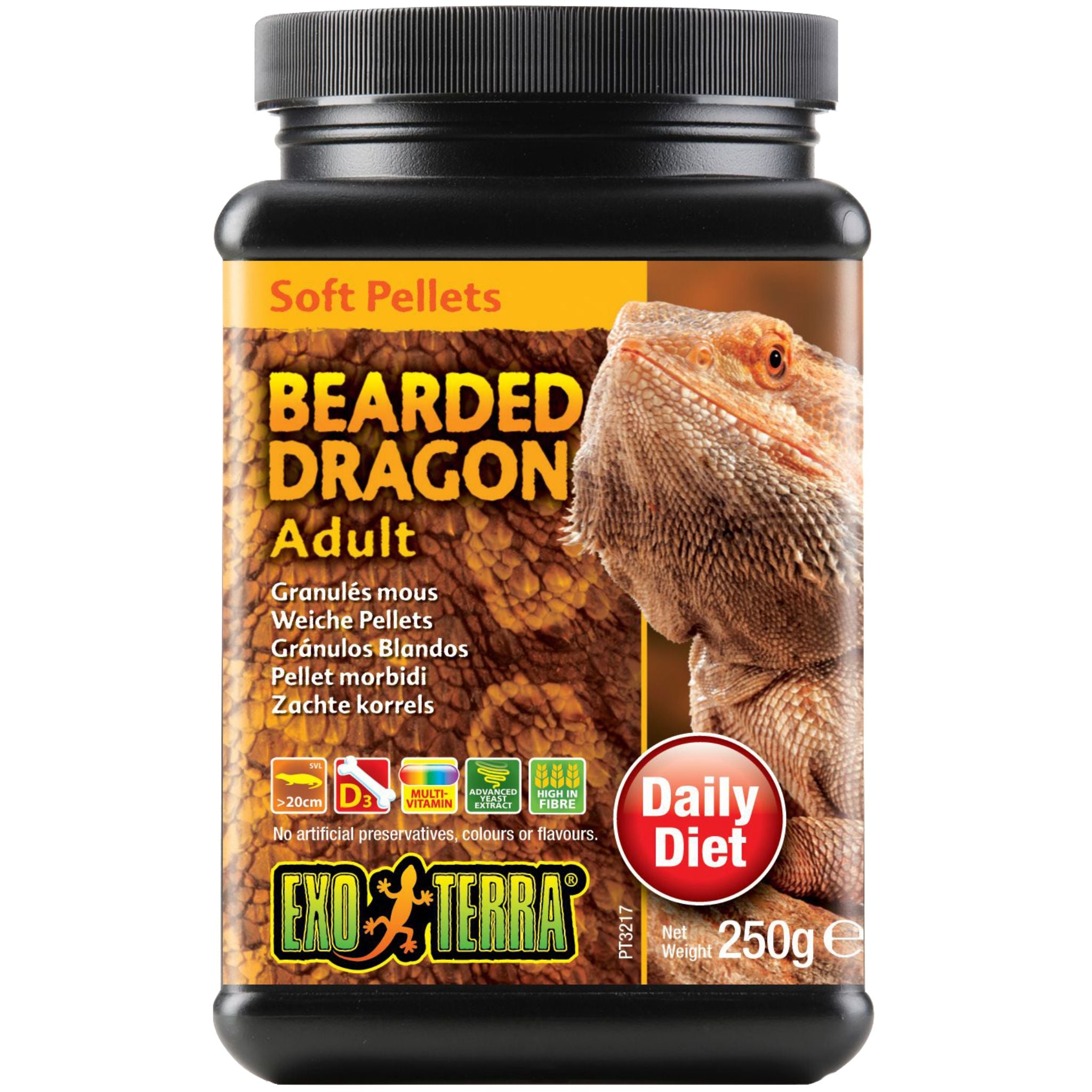 Exo Terra Bearded Dragon Food Adult Soft Pellets