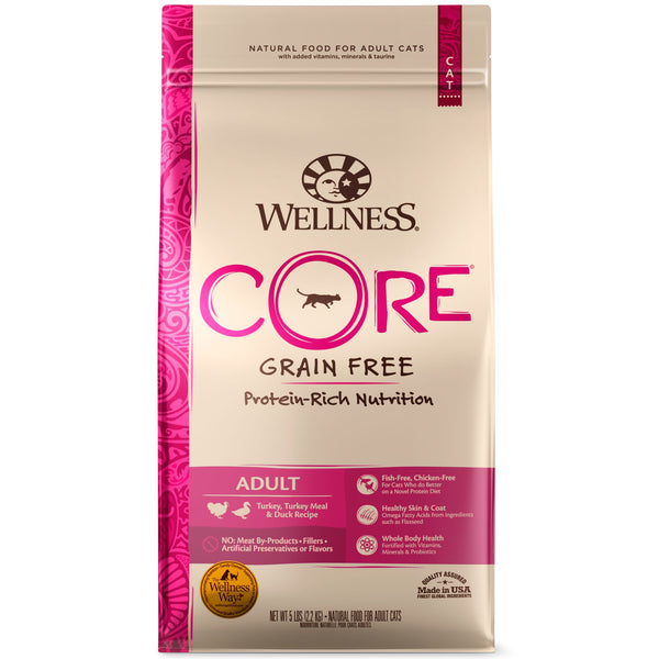 Wellness Core Dry Cat Food Grain Free Adult: Turkey & Duck