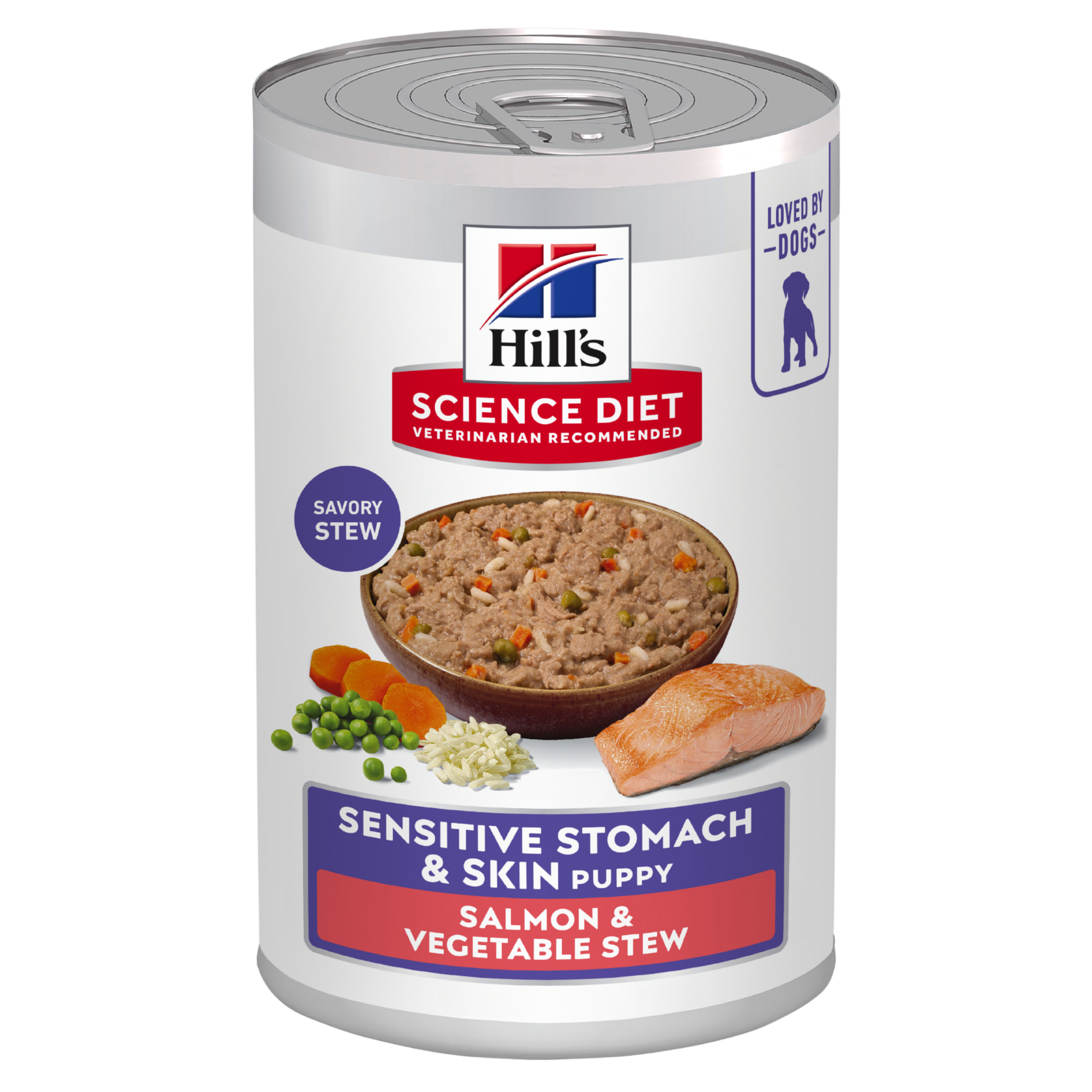 Hill's Science Diet Puppy Sensitive Stomach & Skin Salmon & Vegetable Stew pack