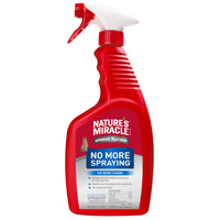 Front label, red trigger spray bottle, Nature's Miracle Advanced Platinum No More Spraying For Cats
